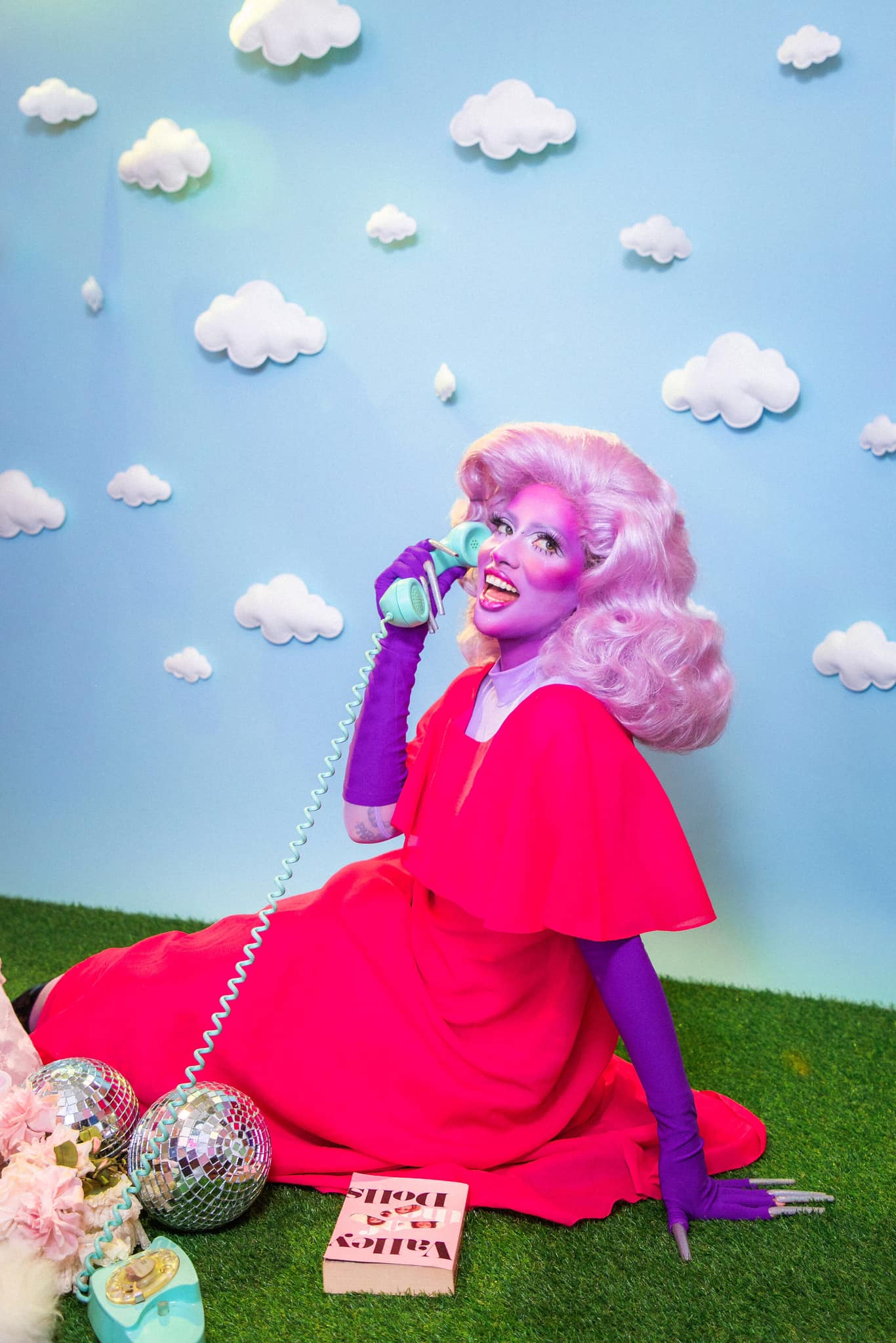 1970's Fabulous Fuschia Pink Maxi Dress