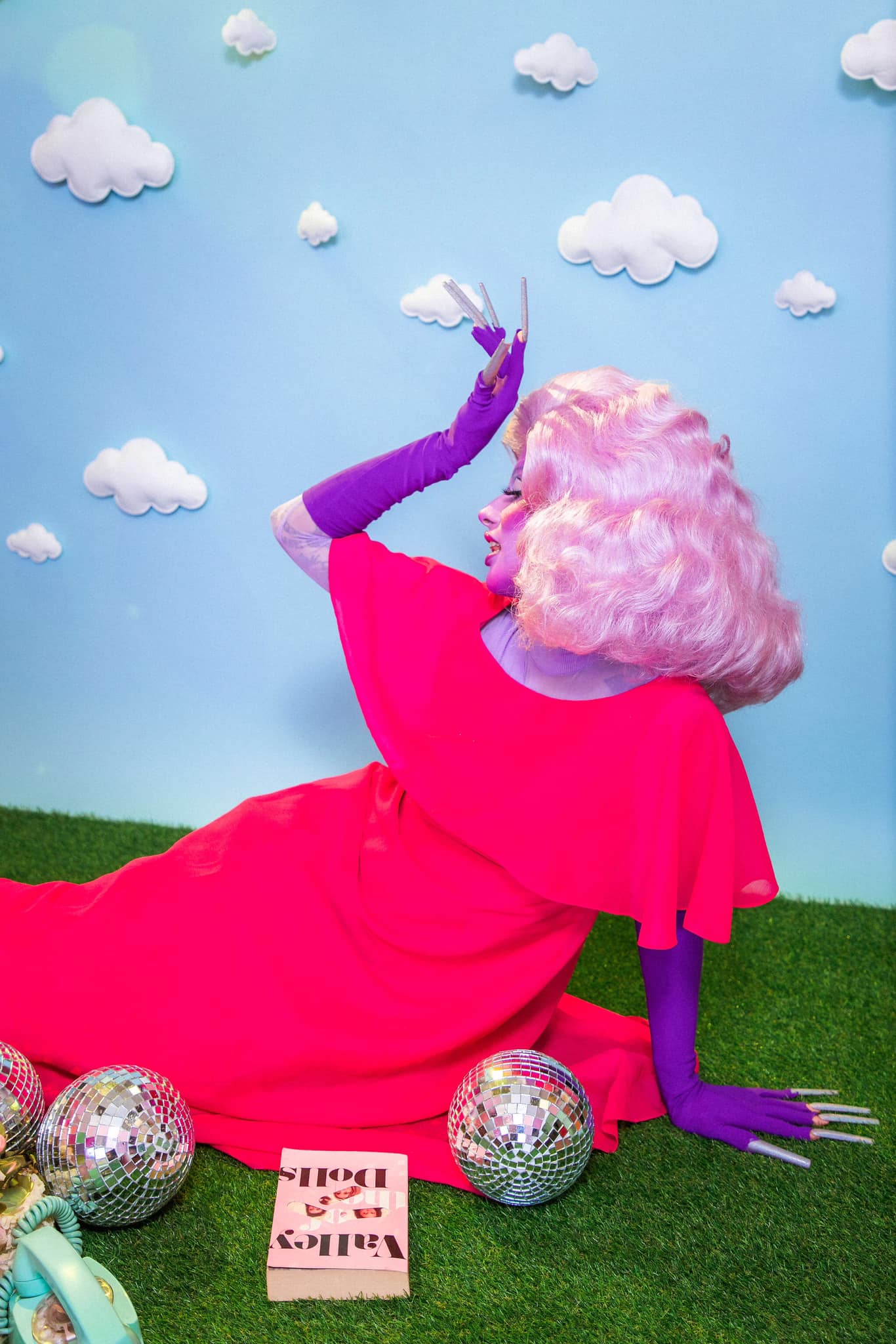 1970's Fabulous Fuschia Pink Maxi Dress