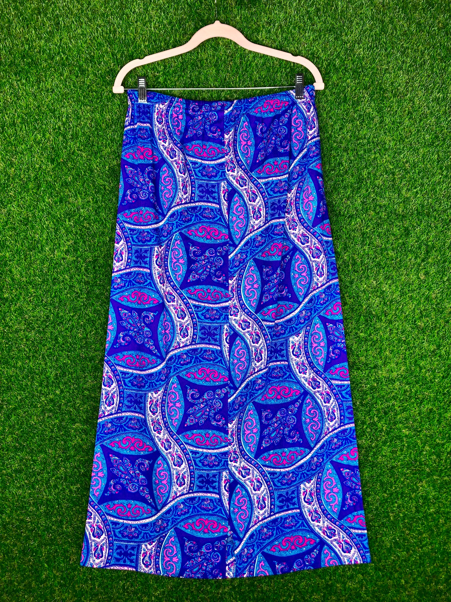 1970's Bright Purple Maxi Skirt