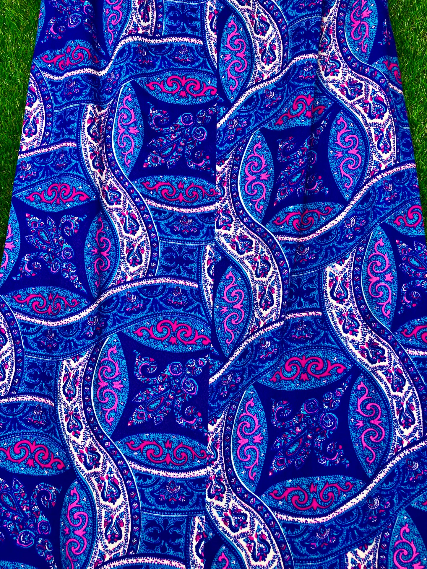 1970's Bright Purple Maxi Skirt