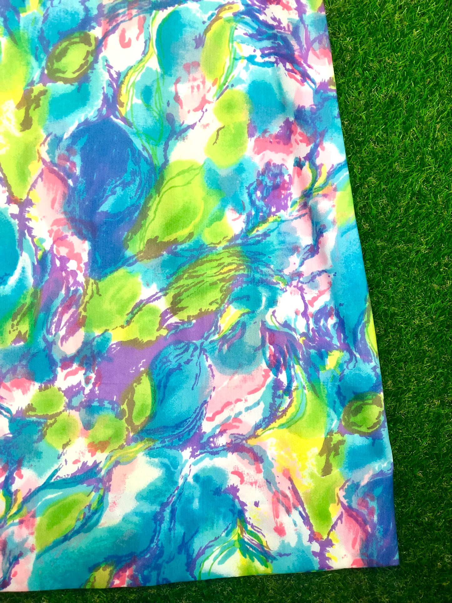 1970's Floral Maxi Skirt With Matching Belt