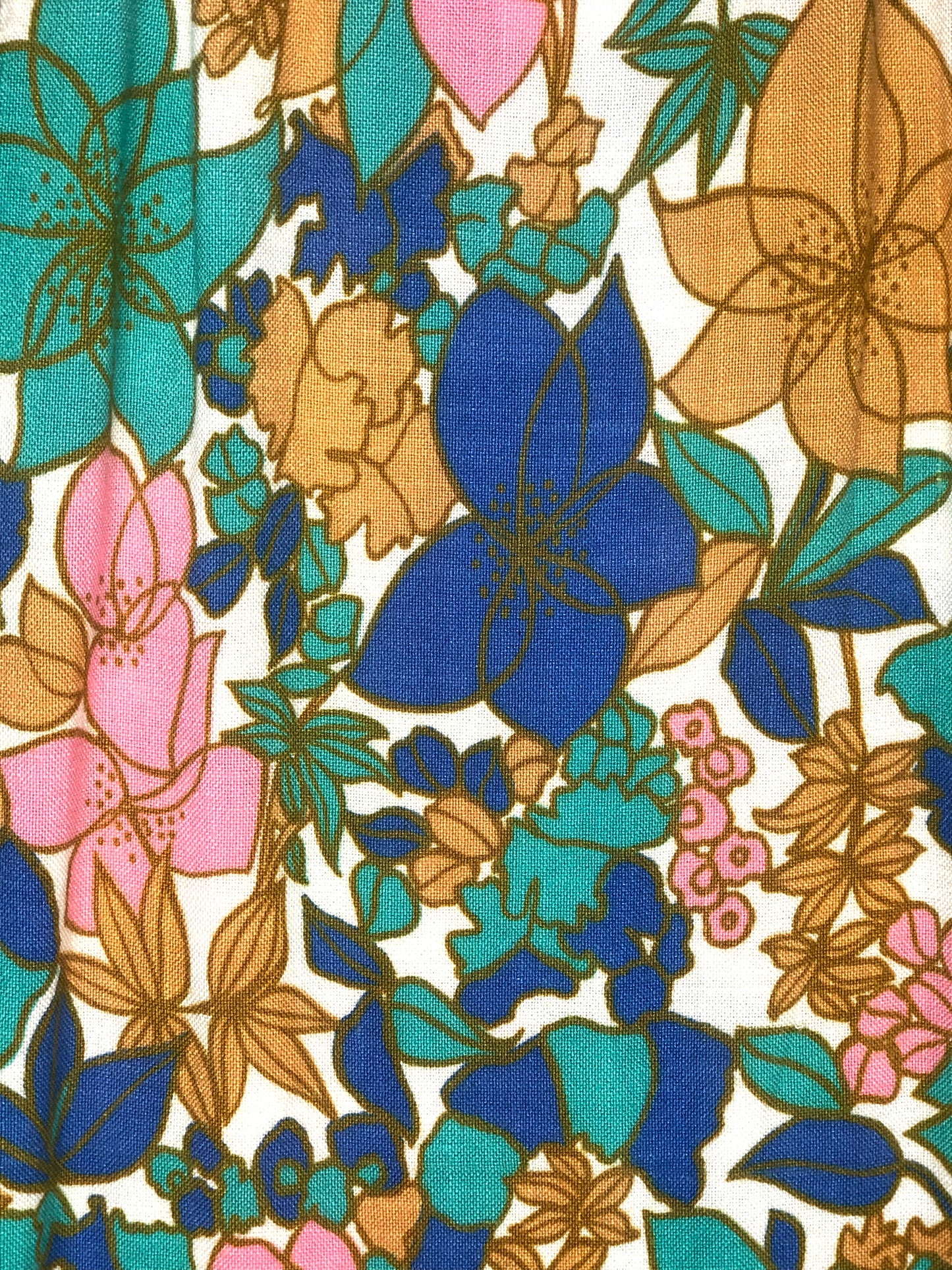 1950's Floral Pastel Pencil Skirt