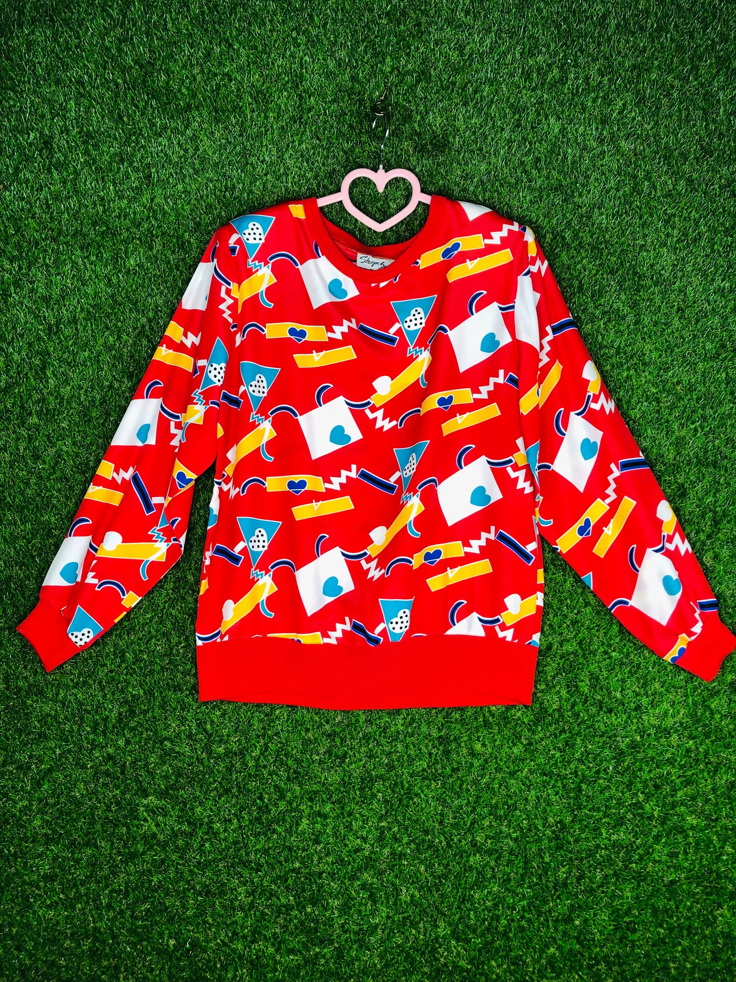 1980's Funky Heart Sweatshirt