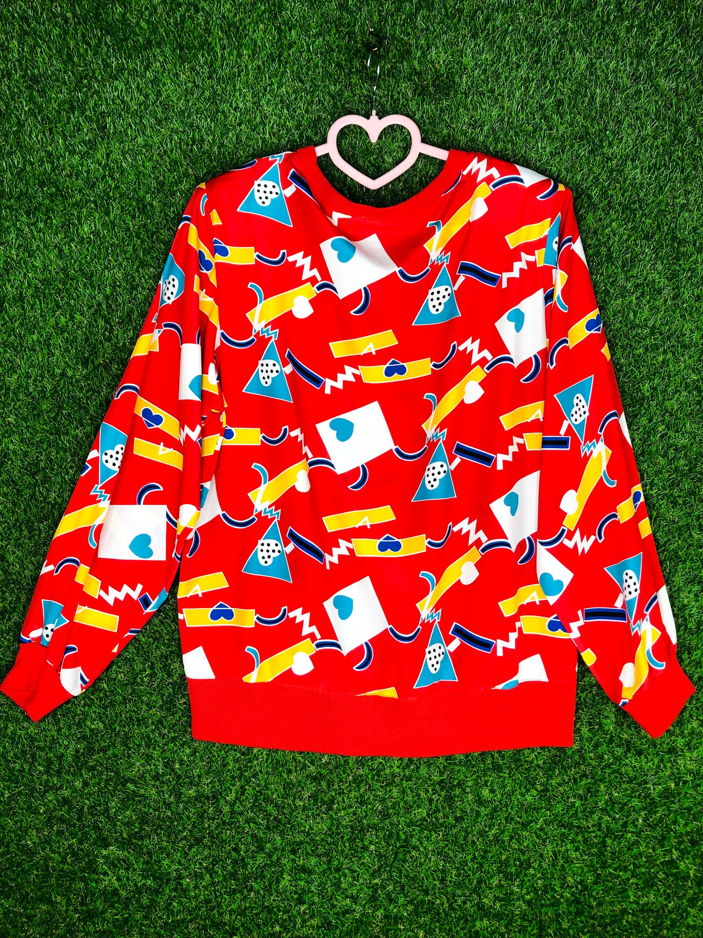 1980's Funky Heart Sweatshirt
