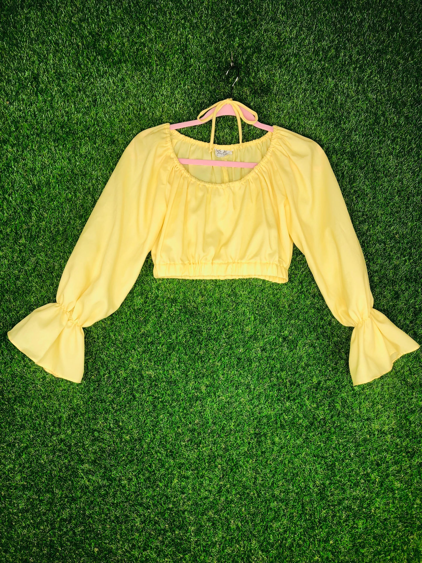 1970's Sunshine Buttercup Cutie Crop Top