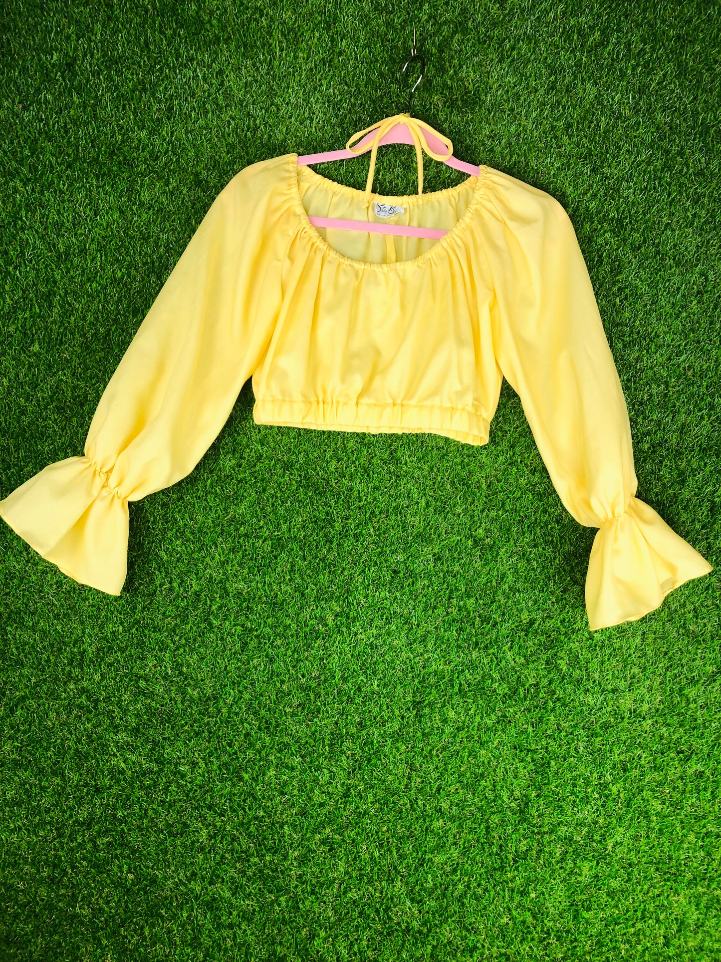 1970's Sunshine Buttercup Cutie Crop Top
