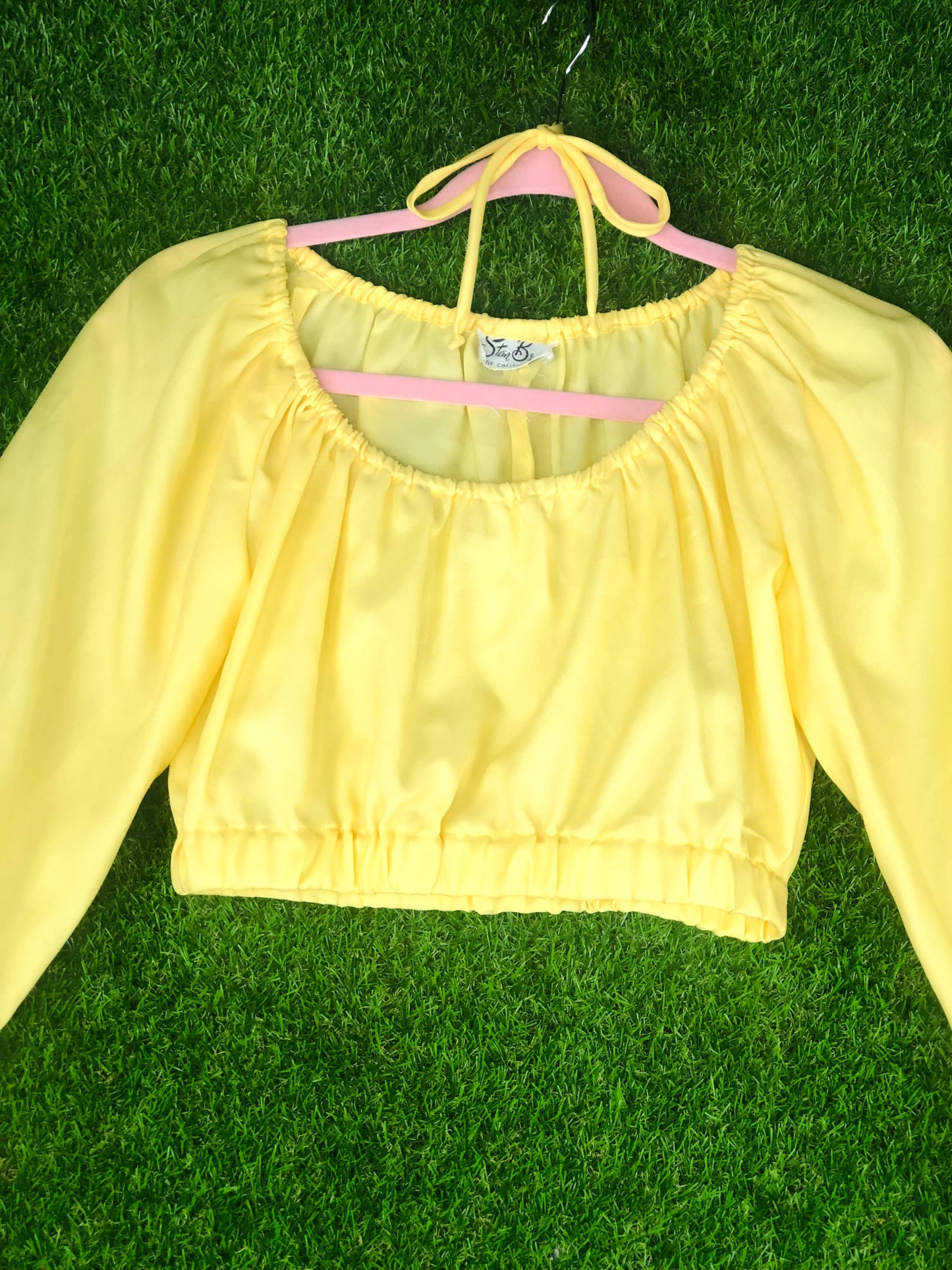 1970's Sunshine Buttercup Cutie Crop Top