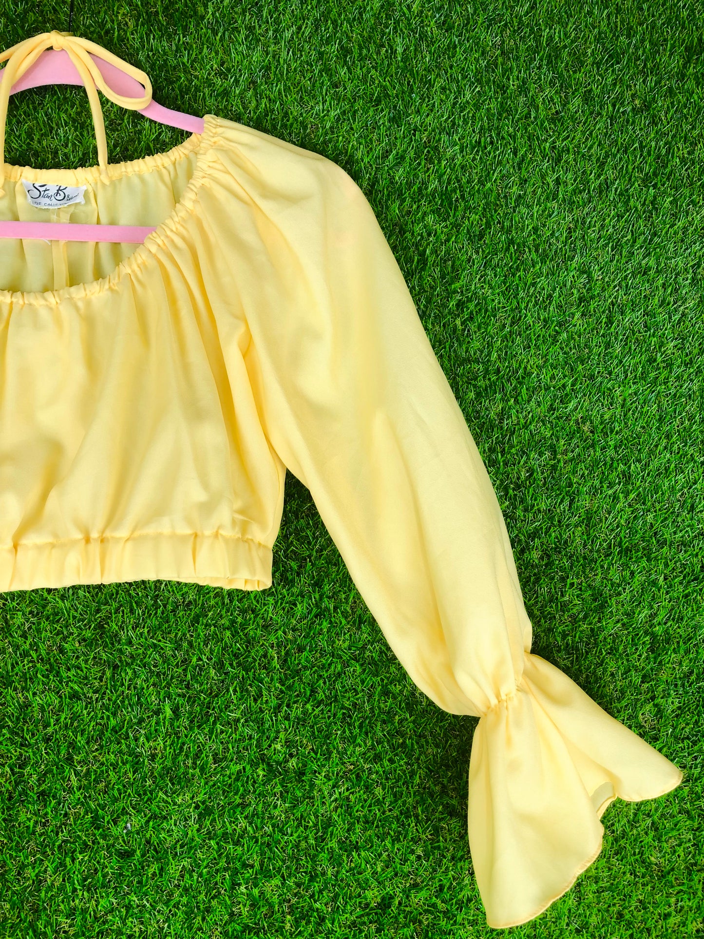 1970's Sunshine Buttercup Cutie Crop Top