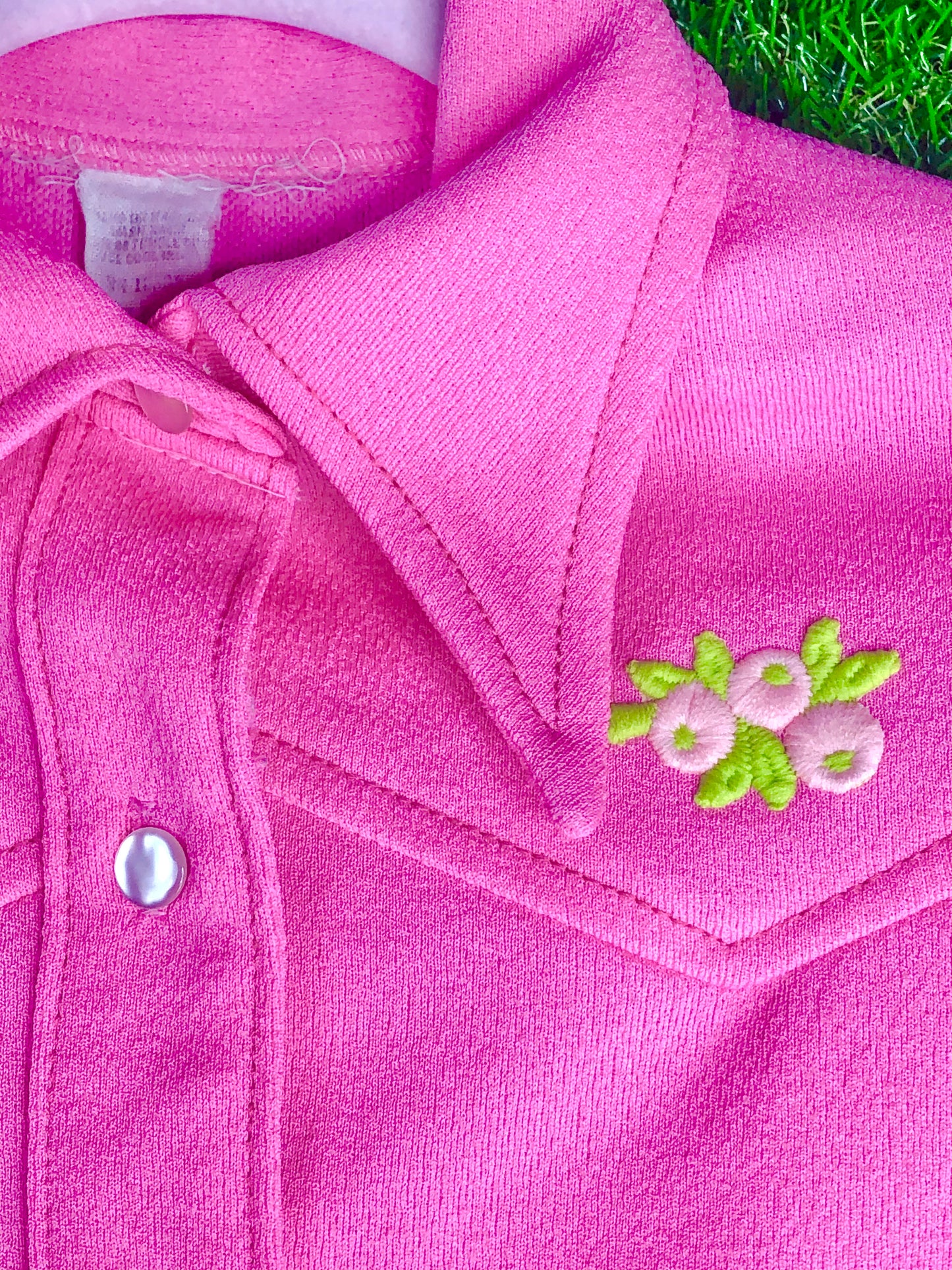 1970's Western Bubblegum Pink Top and Pants Set