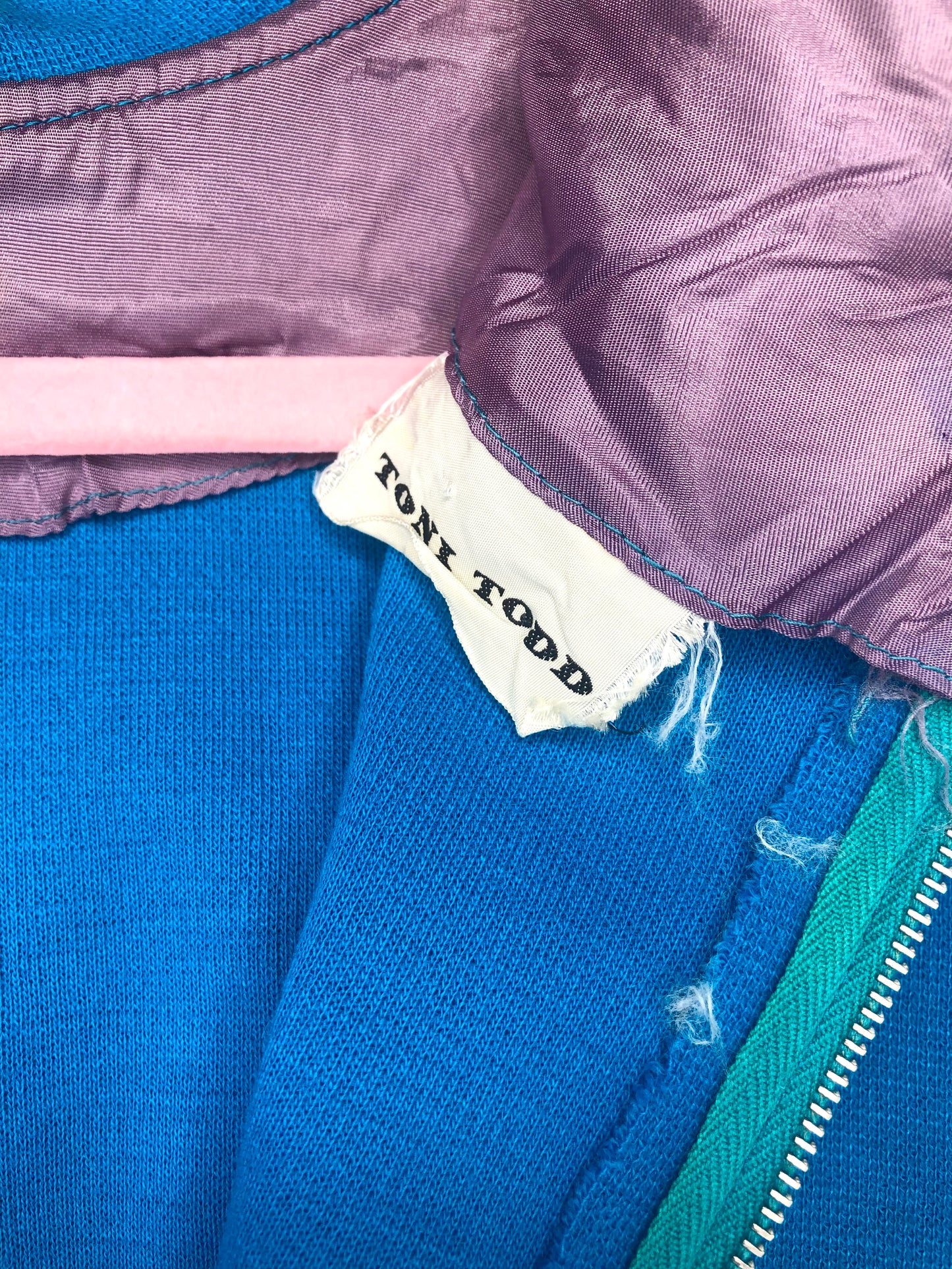 1960's Mary Tyler Moor Sky-Blue Top and Skirt Set