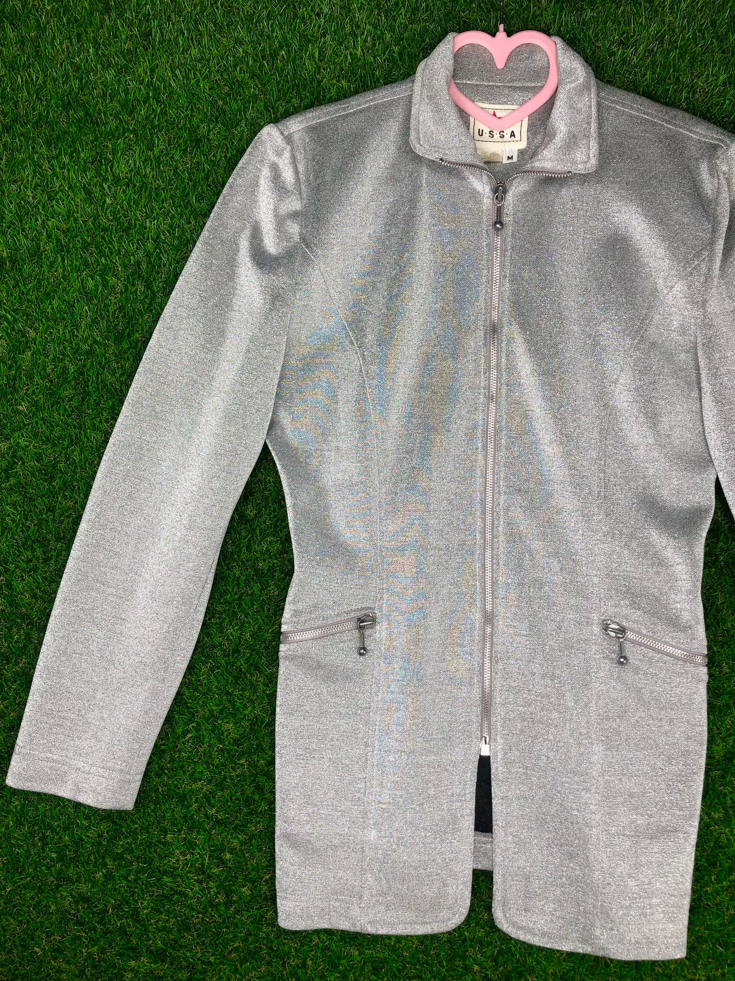 1990's Galactic Silver Shimmer Jacket