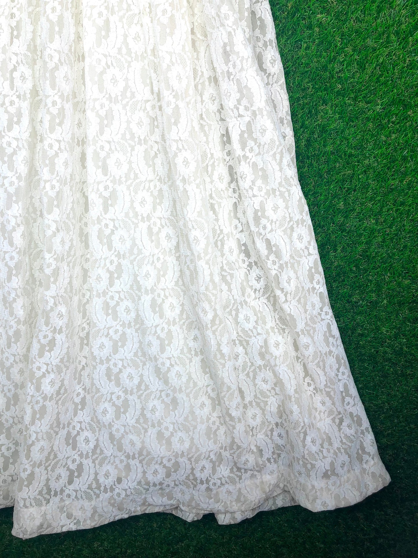 1950's Long Lacy 'CottageCore' Gown