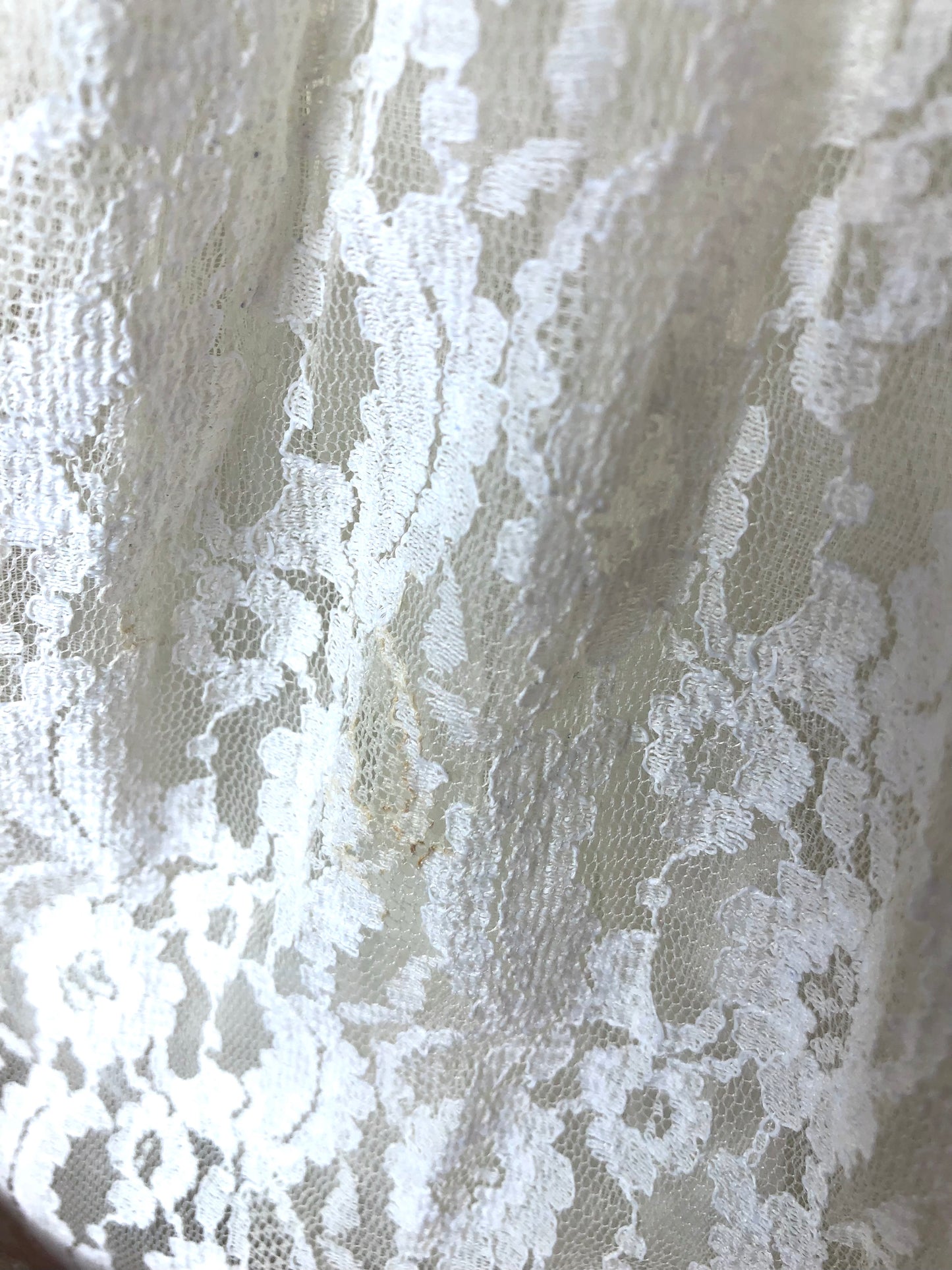 1950's Long Lacy 'CottageCore' Gown