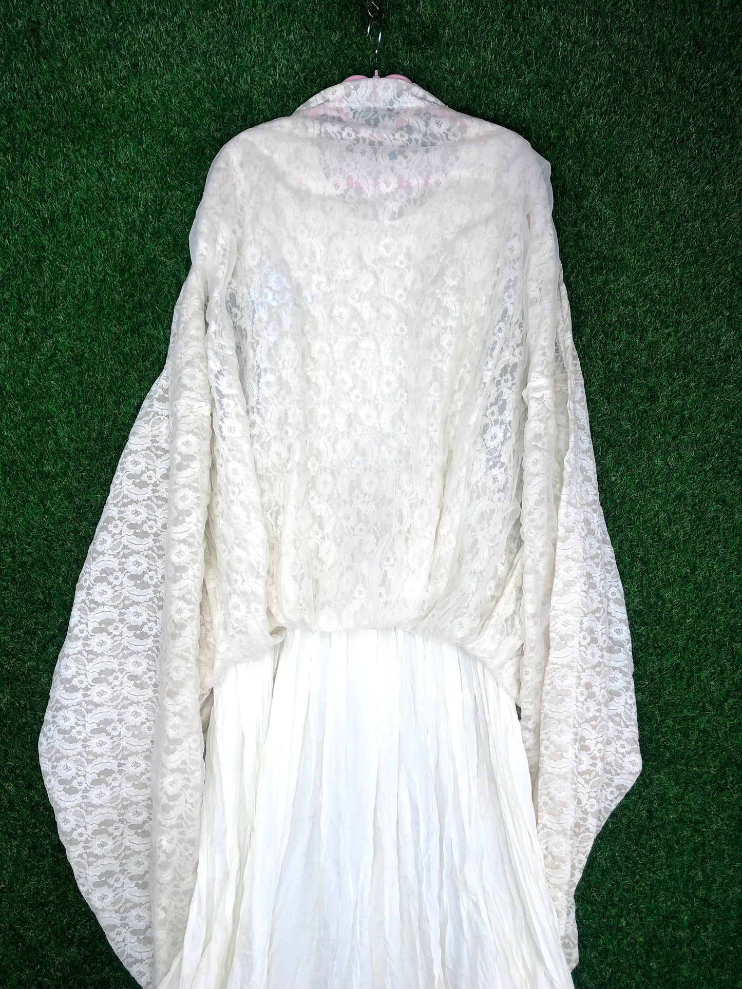 1950's Long Lacy 'CottageCore' Gown