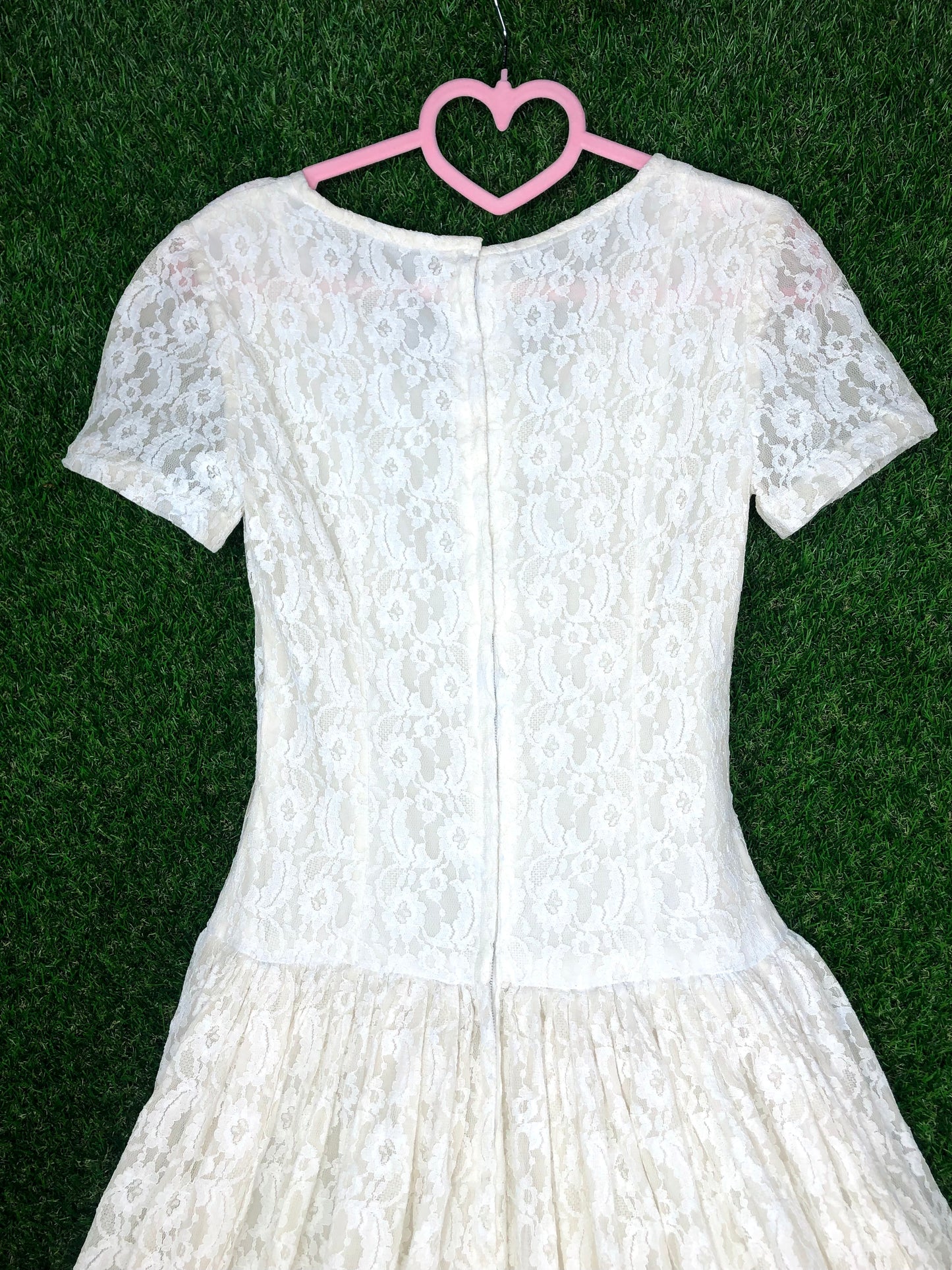 1950's Long Lacy 'CottageCore' Gown