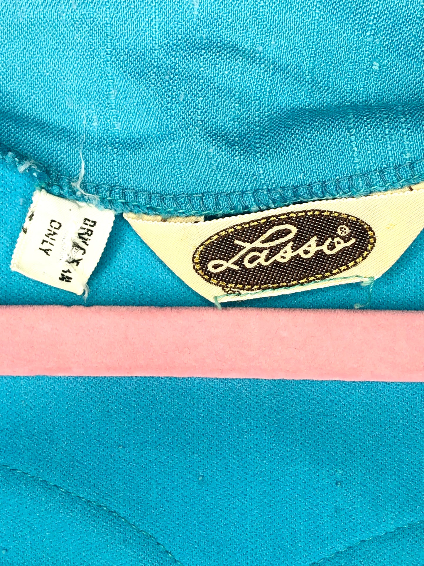 1970's Western Sky Blue Two-Piece Pant and Vest Set
