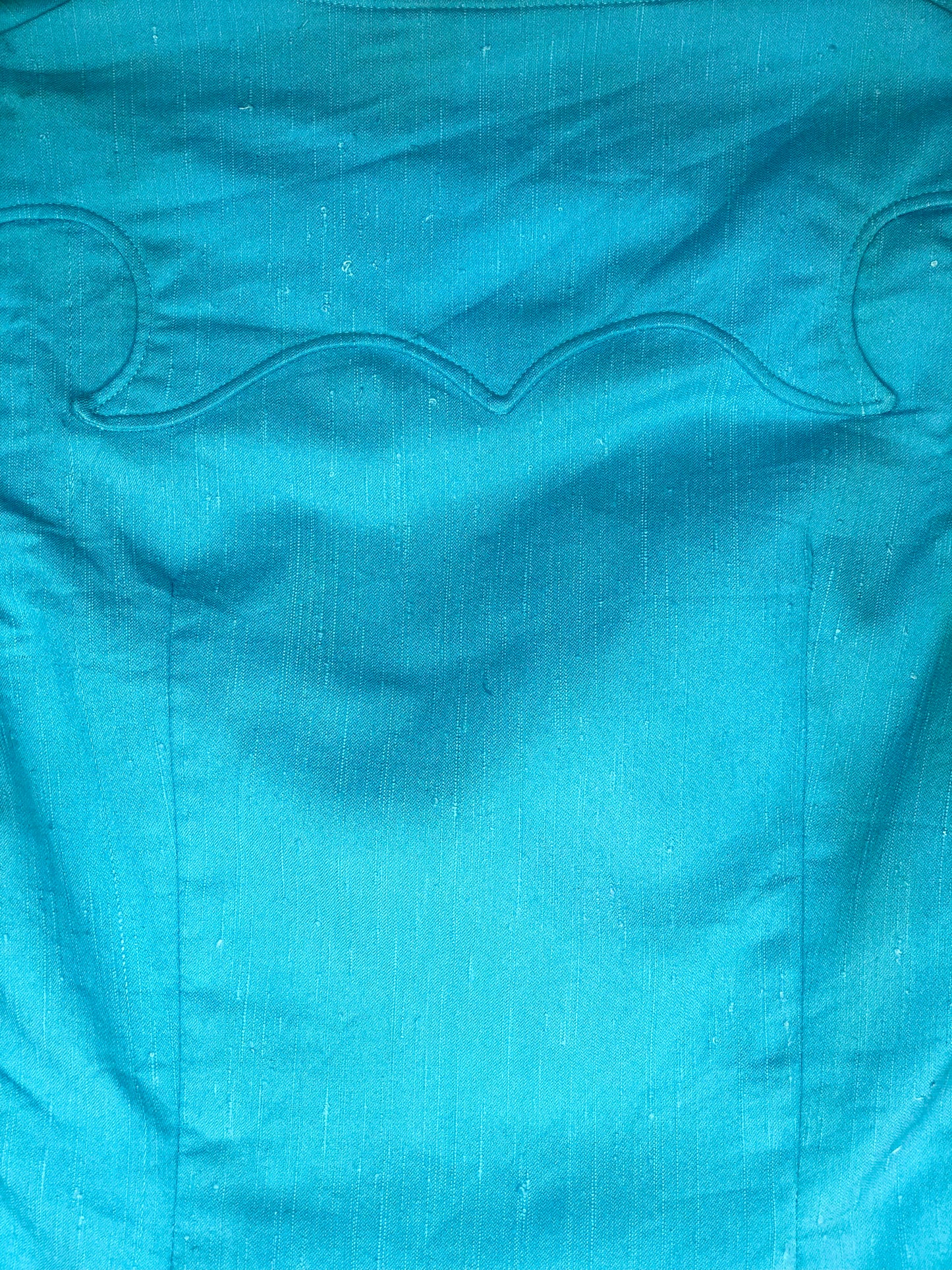 1970's Western Sky Blue Two-Piece Pant and Vest Set