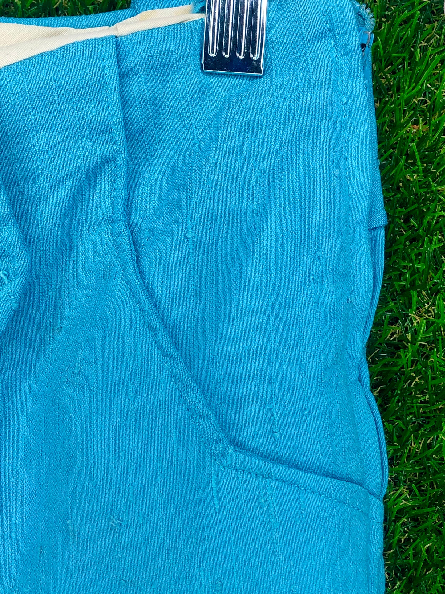 1970's Western Sky Blue Two-Piece Pant and Vest Set