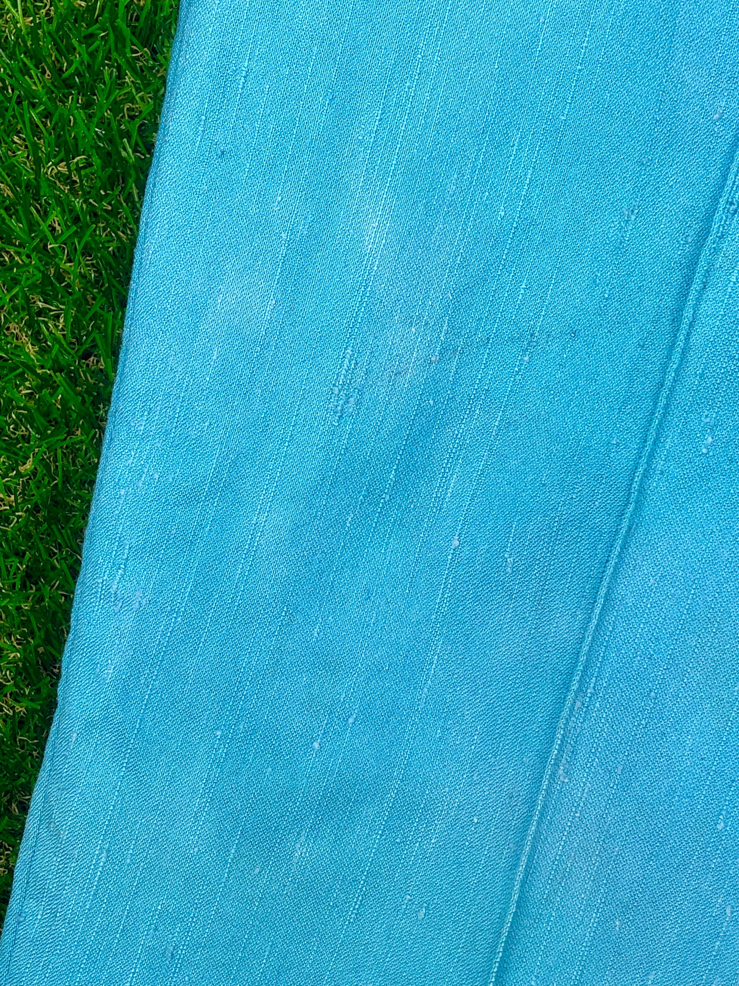 1970's Western Sky Blue Two-Piece Pant and Vest Set