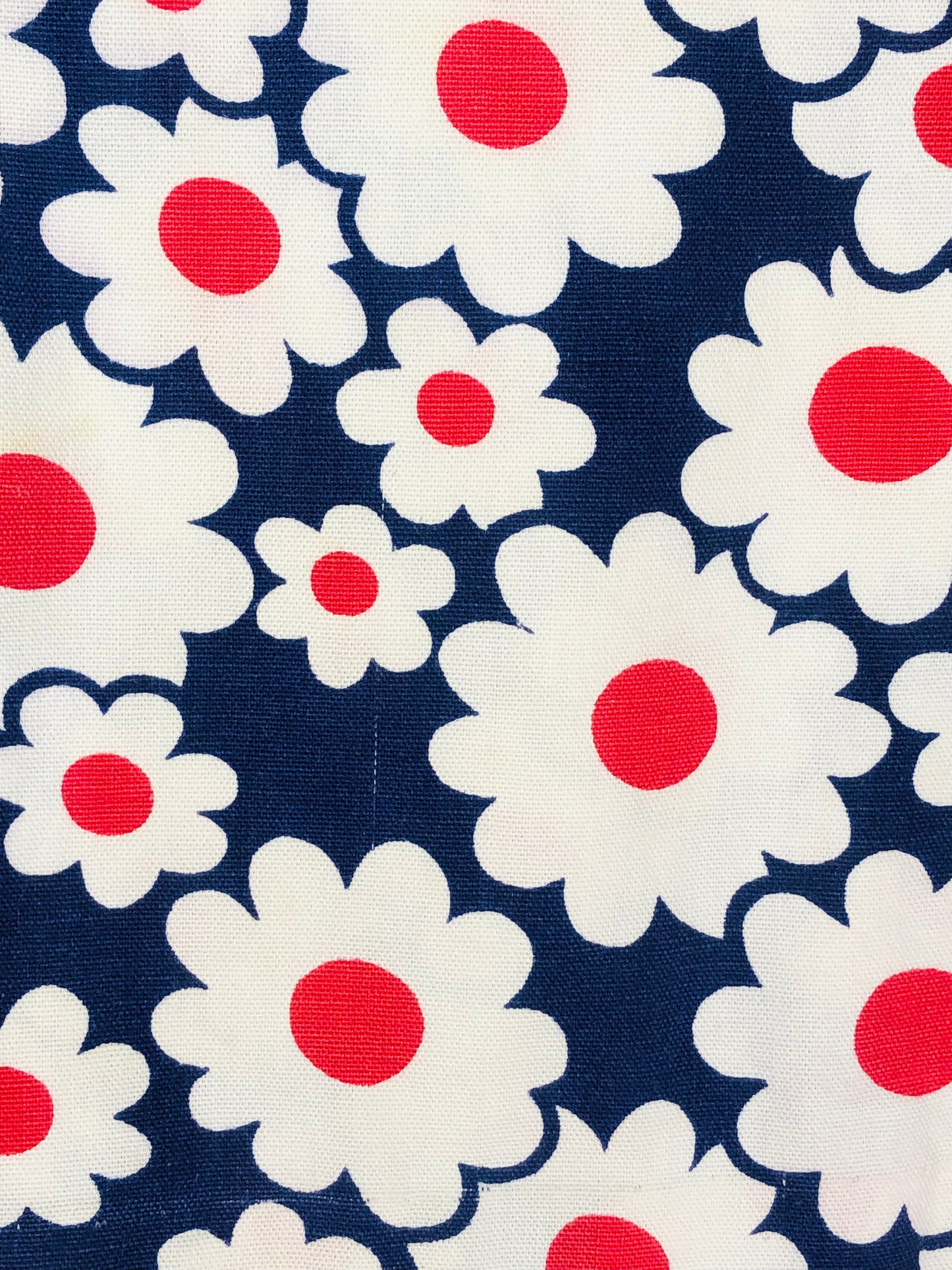 1960's Red and Blue Flower Power Jumper