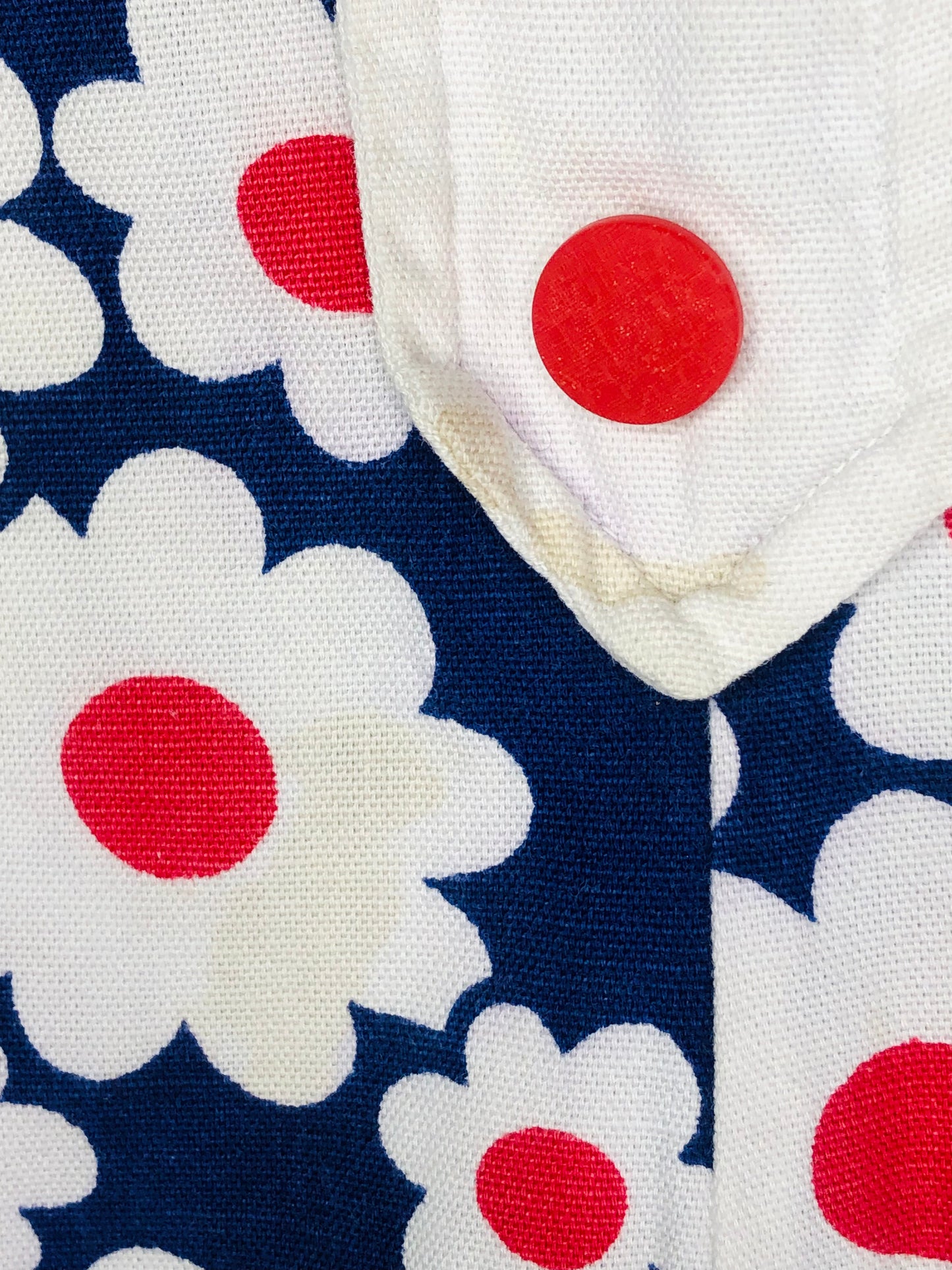 1960's Red and Blue Flower Power Jumper