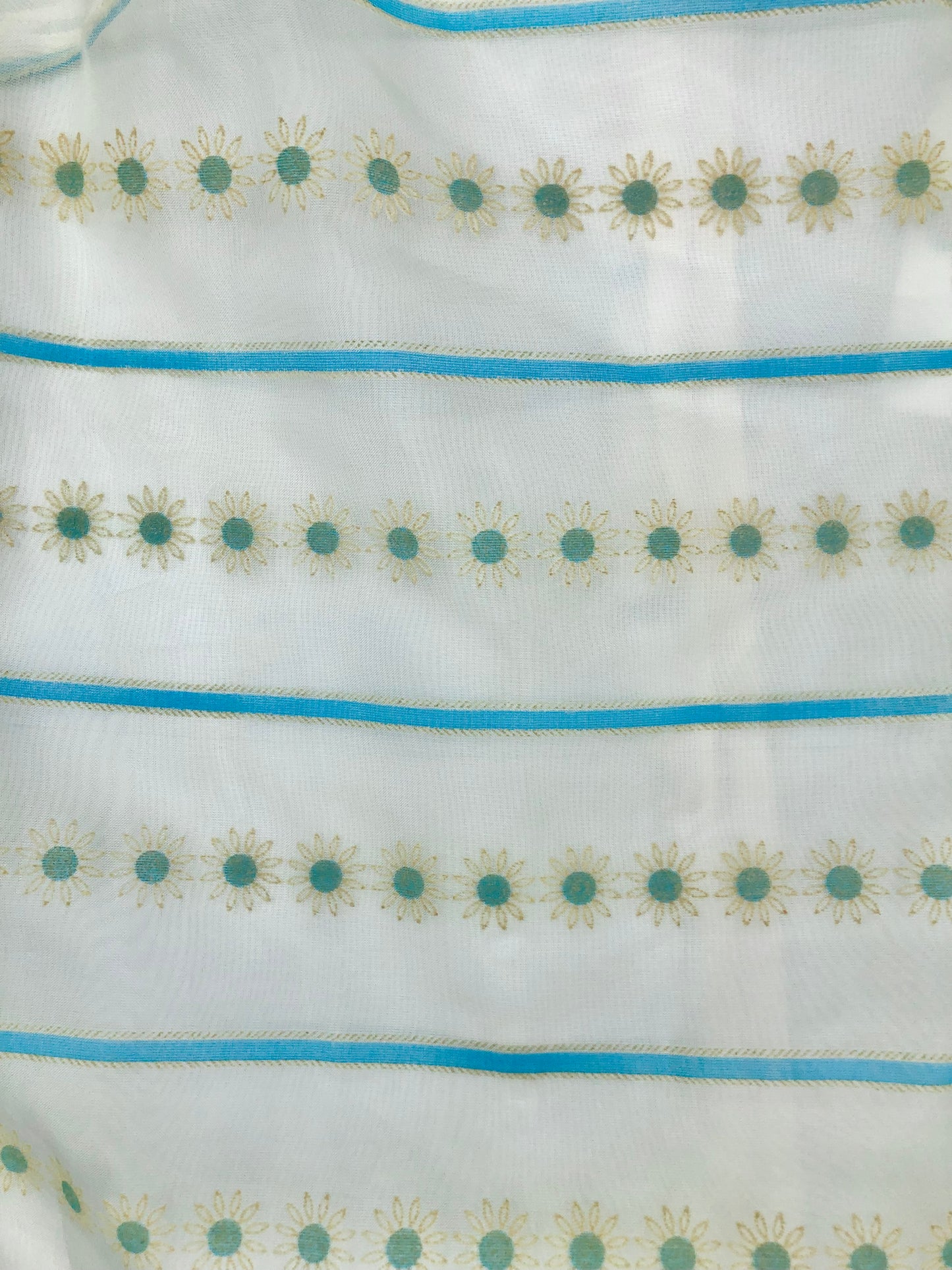 1960's Flower Power Floral Daisy Shift Dress