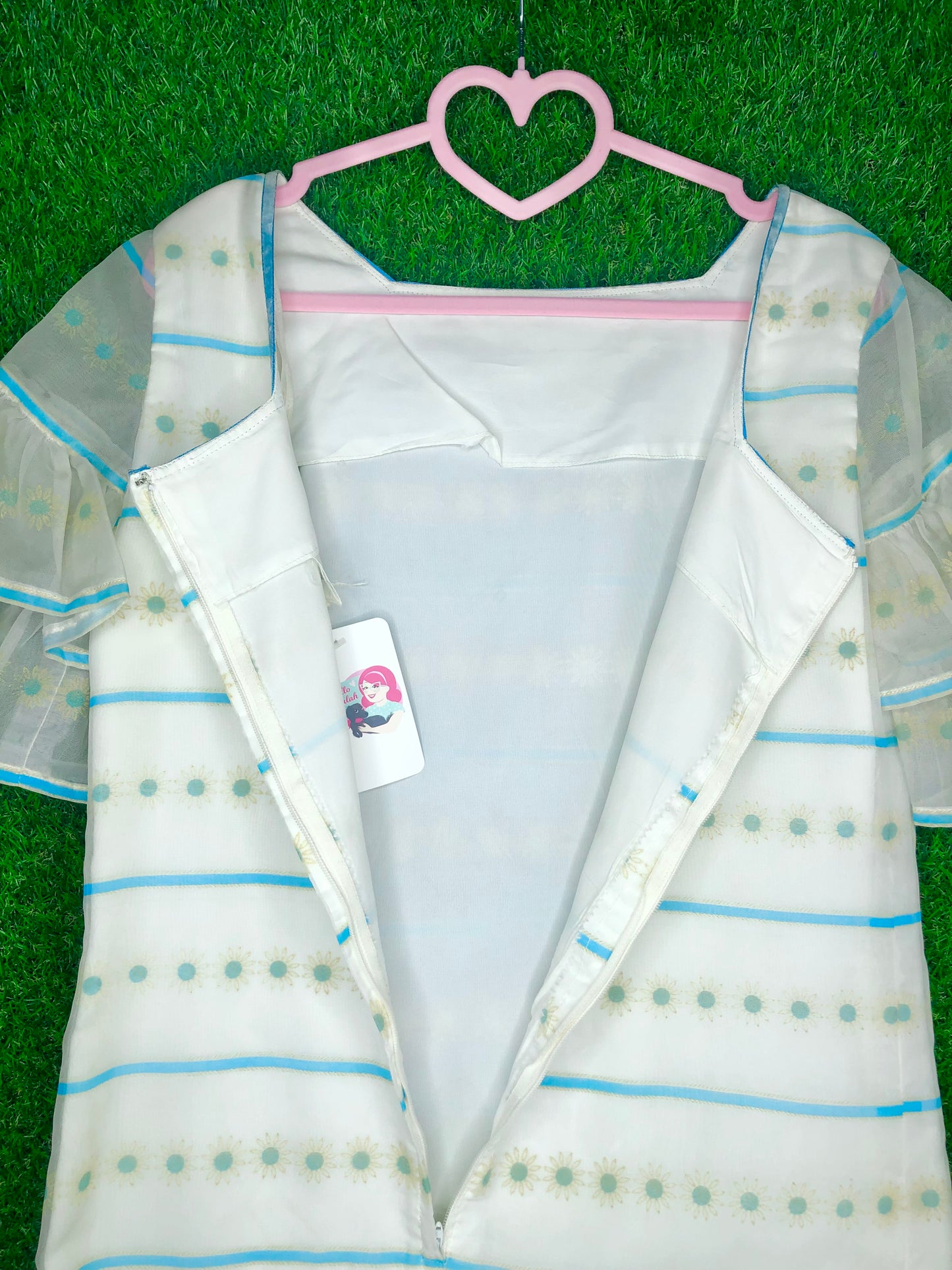1960's Flower Power Floral Daisy Shift Dress