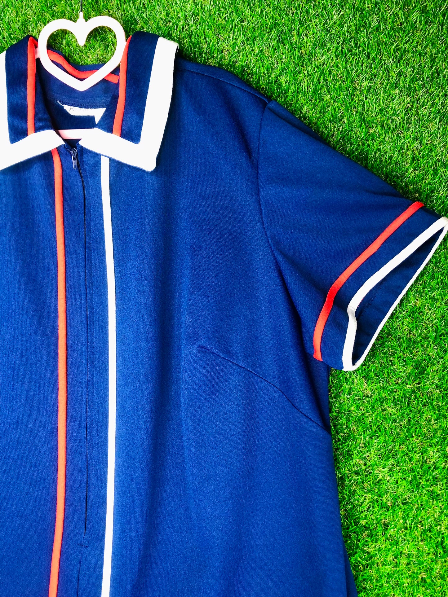 1970's Red White and Blue Volup Sailor Dress