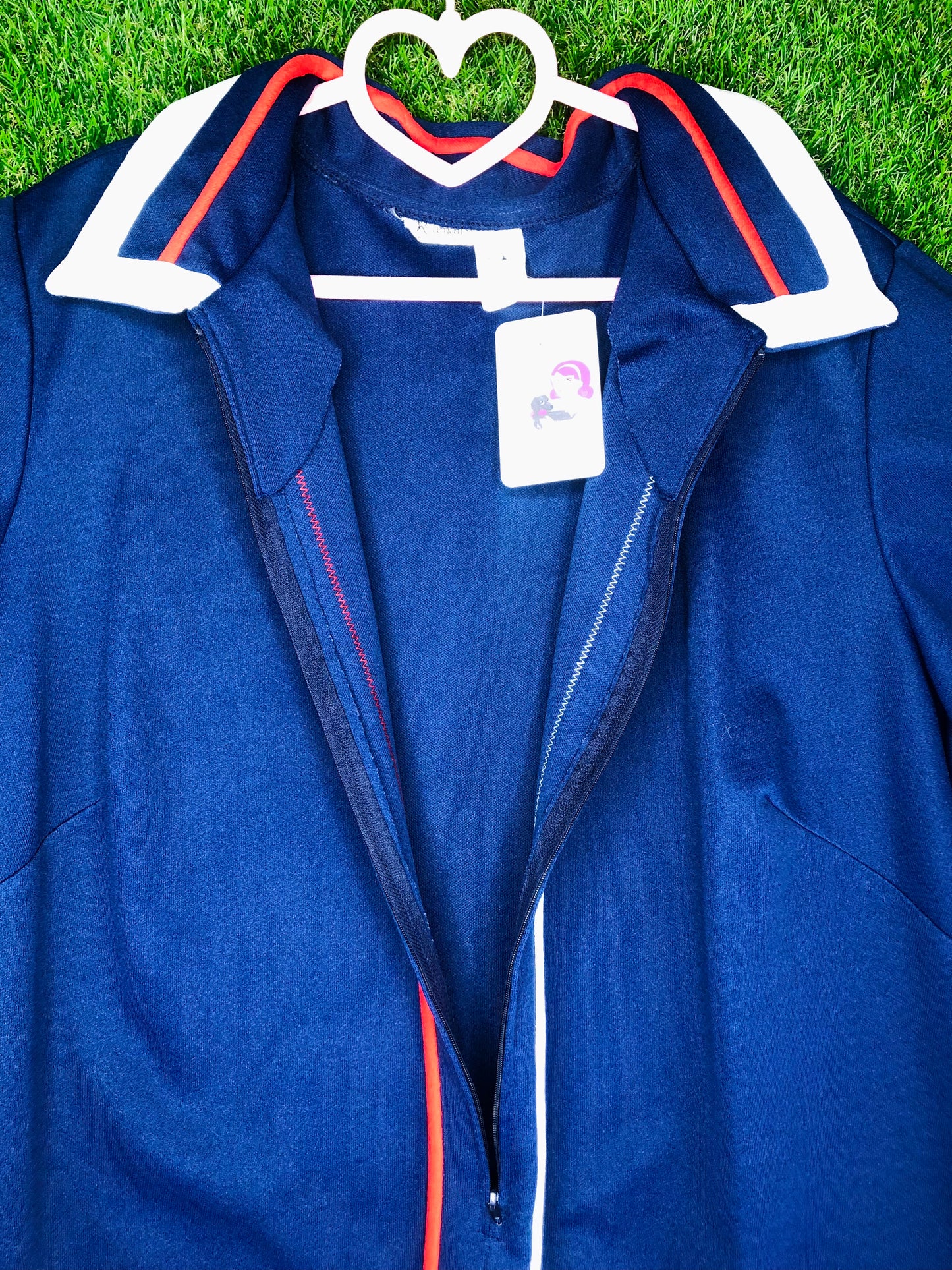 1970's Red White and Blue Volup Sailor Dress