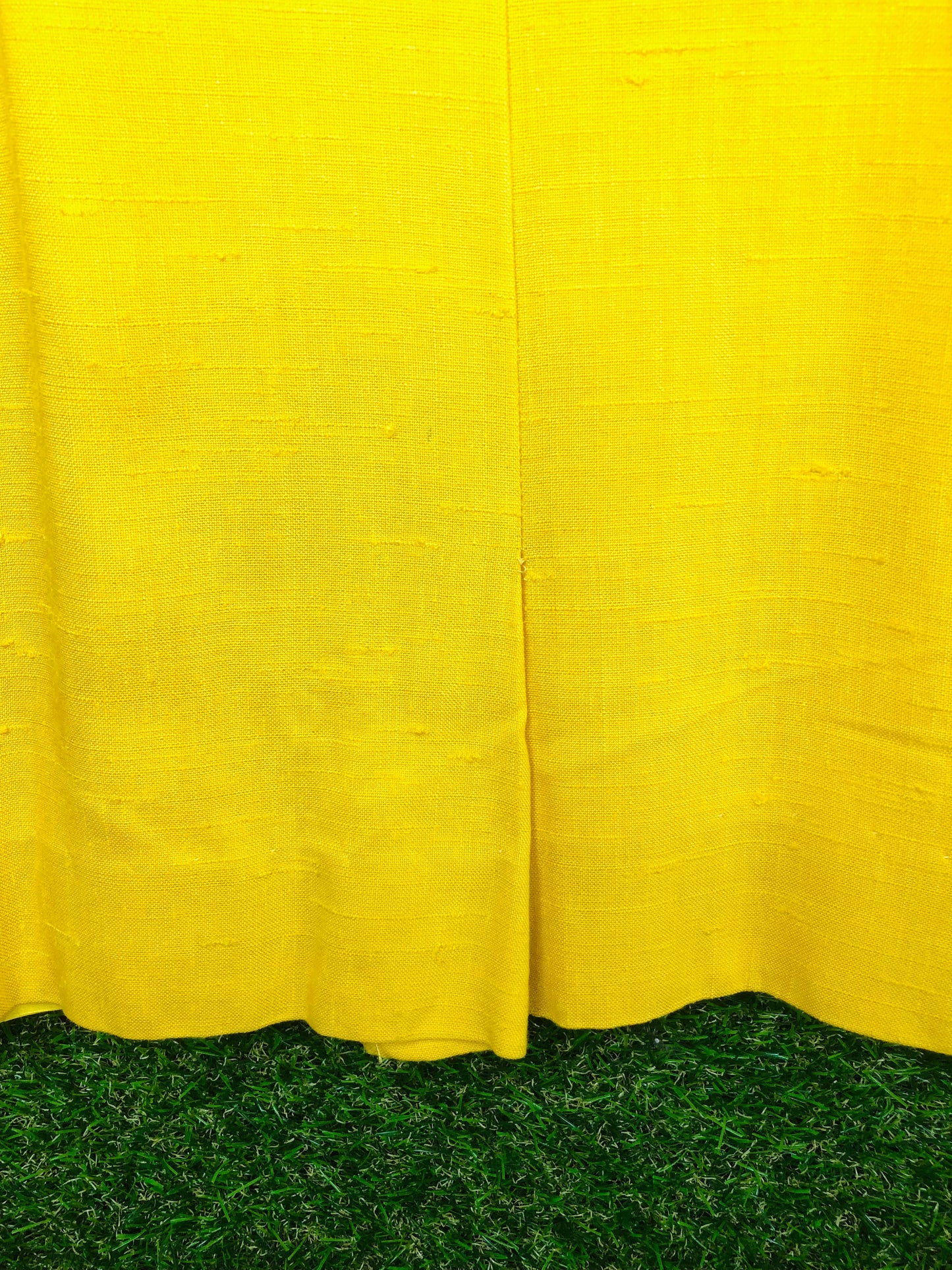 1960's Sunshine Yellow Mod Print Two-Piece Wiggle Dress and Jacket