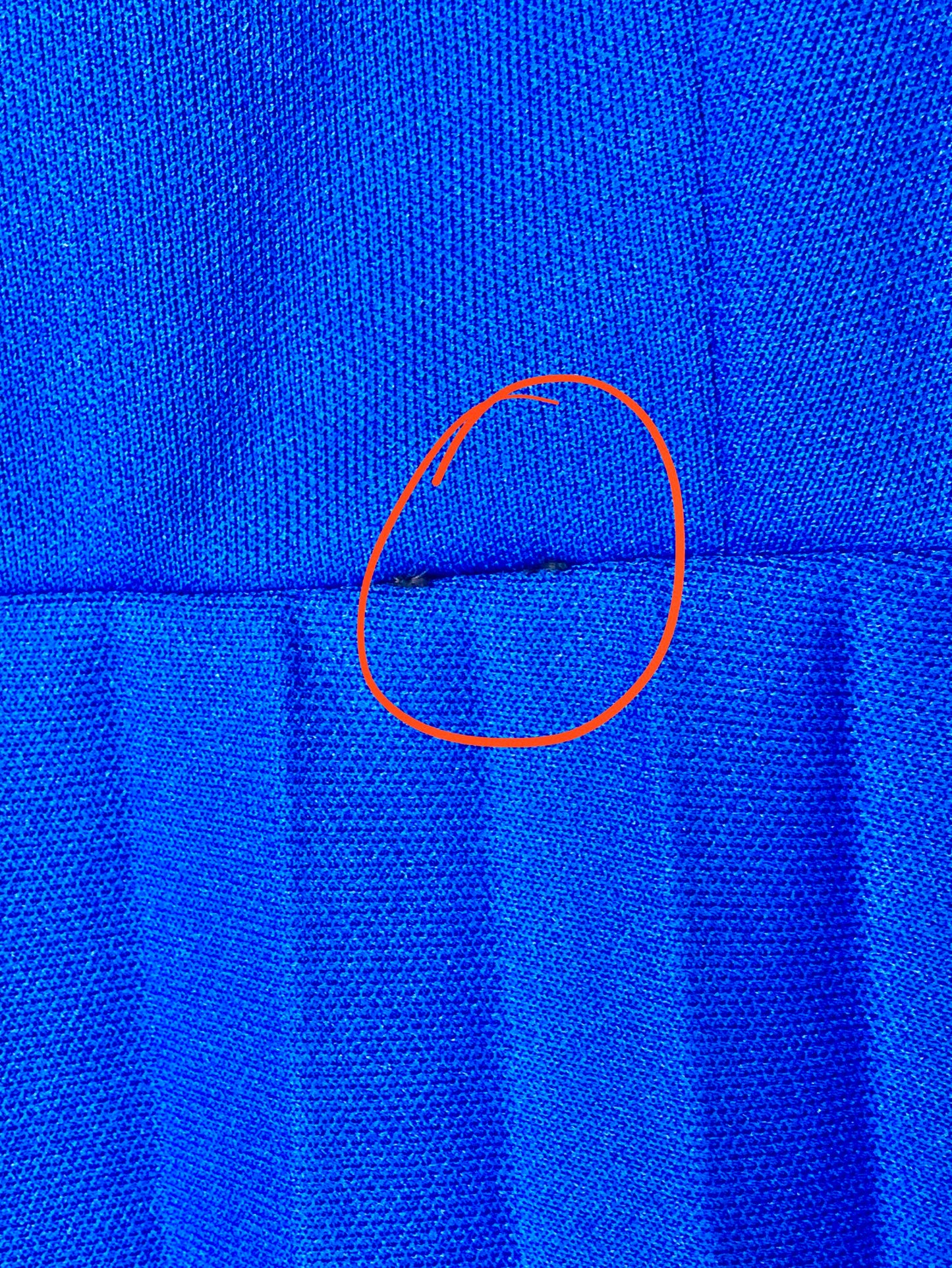 1970's Bright Blue Volup A-Line Dress