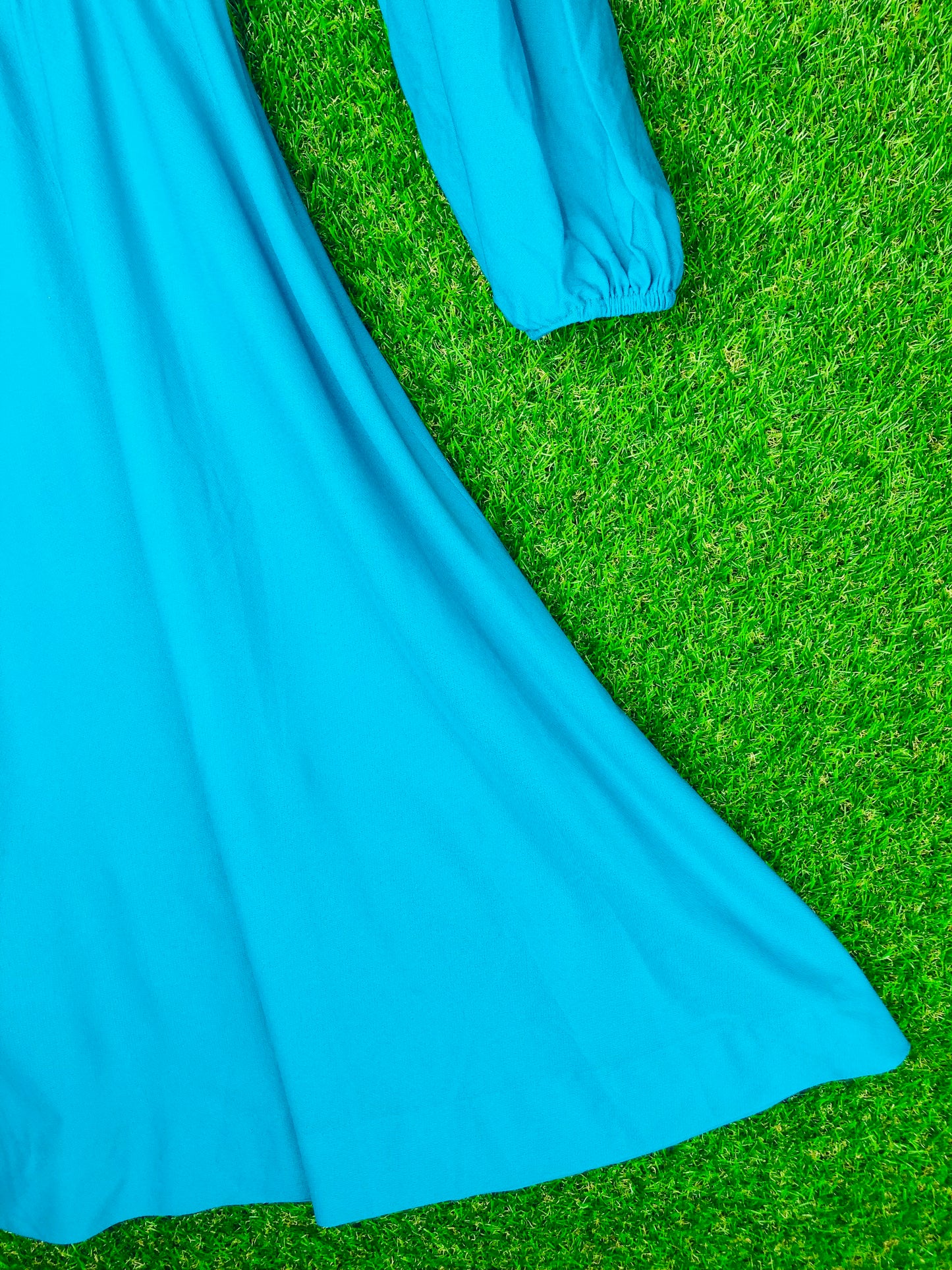 1980's Teal Volup Dress With Elastic Waist