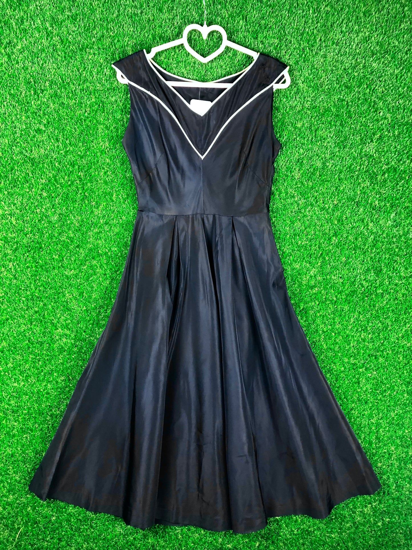 1950's Navy A-line Cocktail Dress