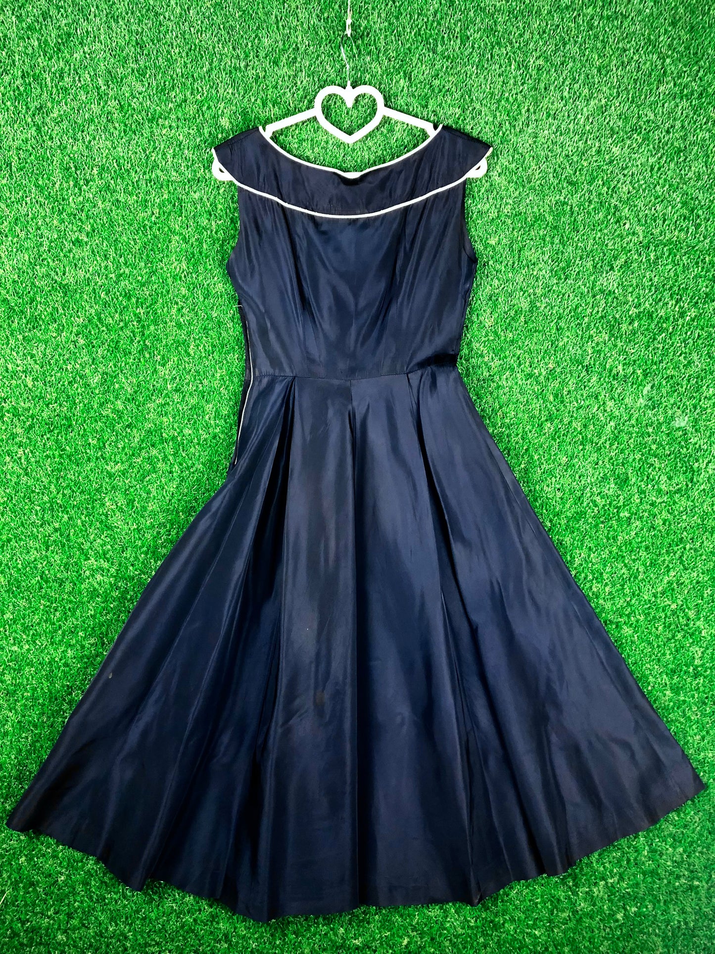 1950's Navy A-line Cocktail Dress