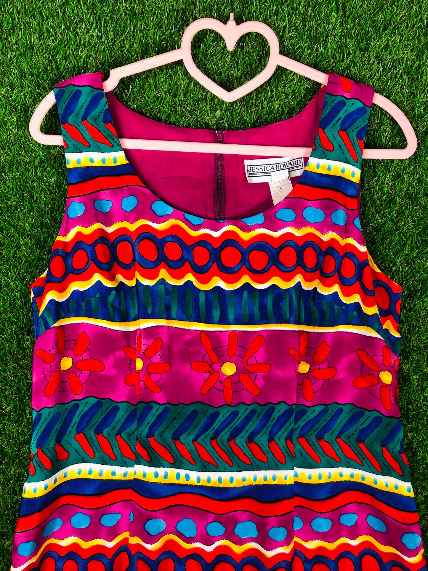 1990's Colorful Fiesta Mini Dress
