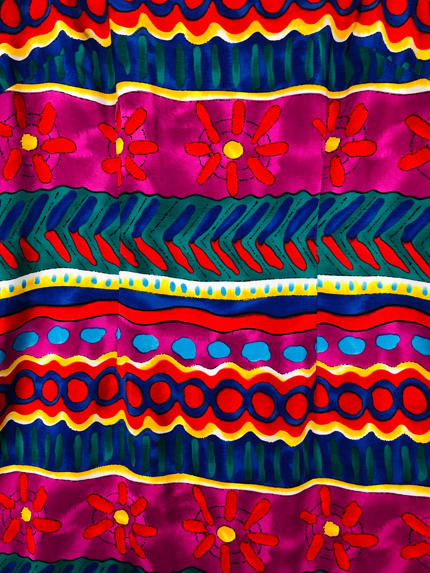 1990's Colorful Fiesta Mini Dress