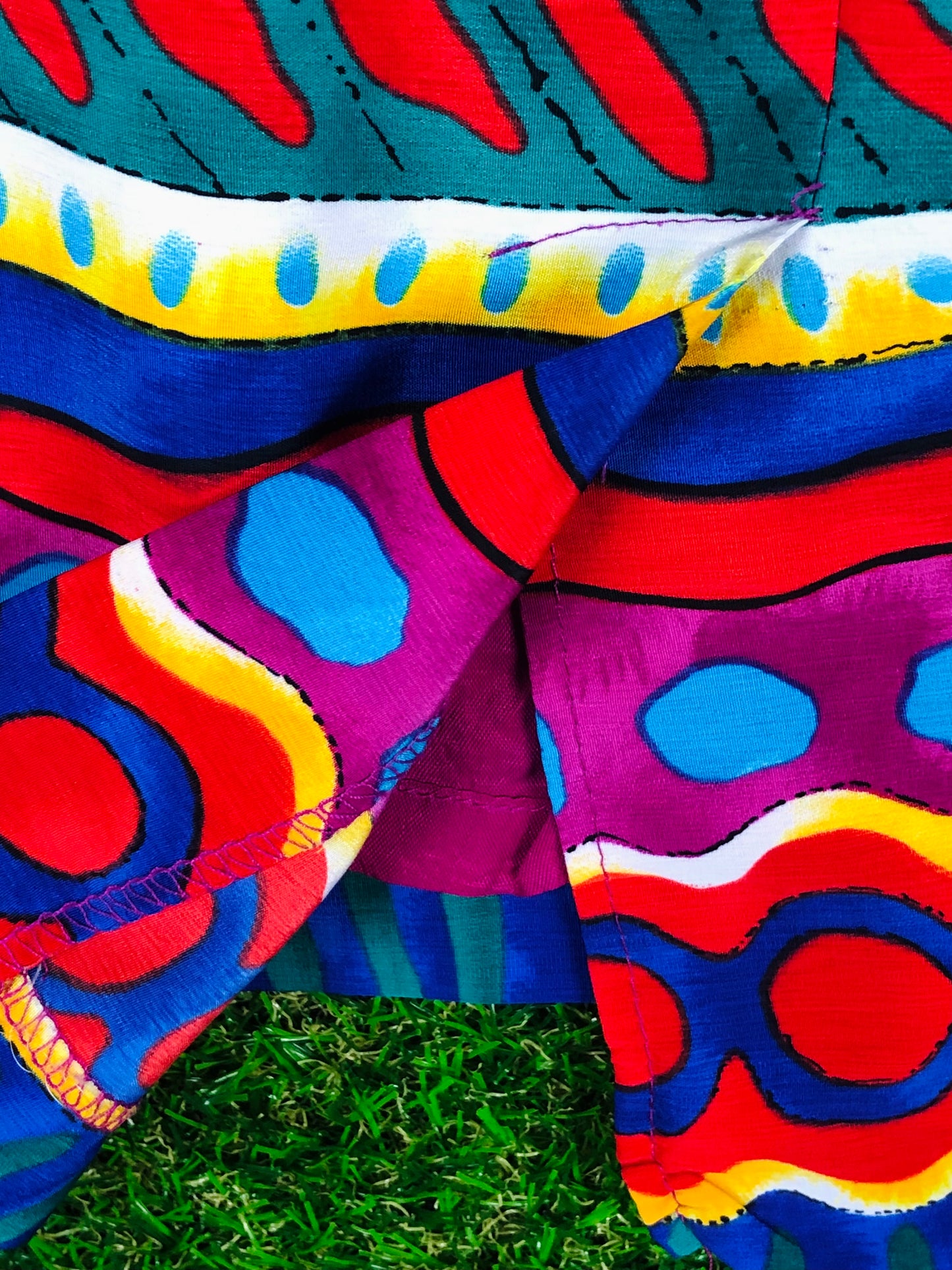1990's Colorful Fiesta Mini Dress