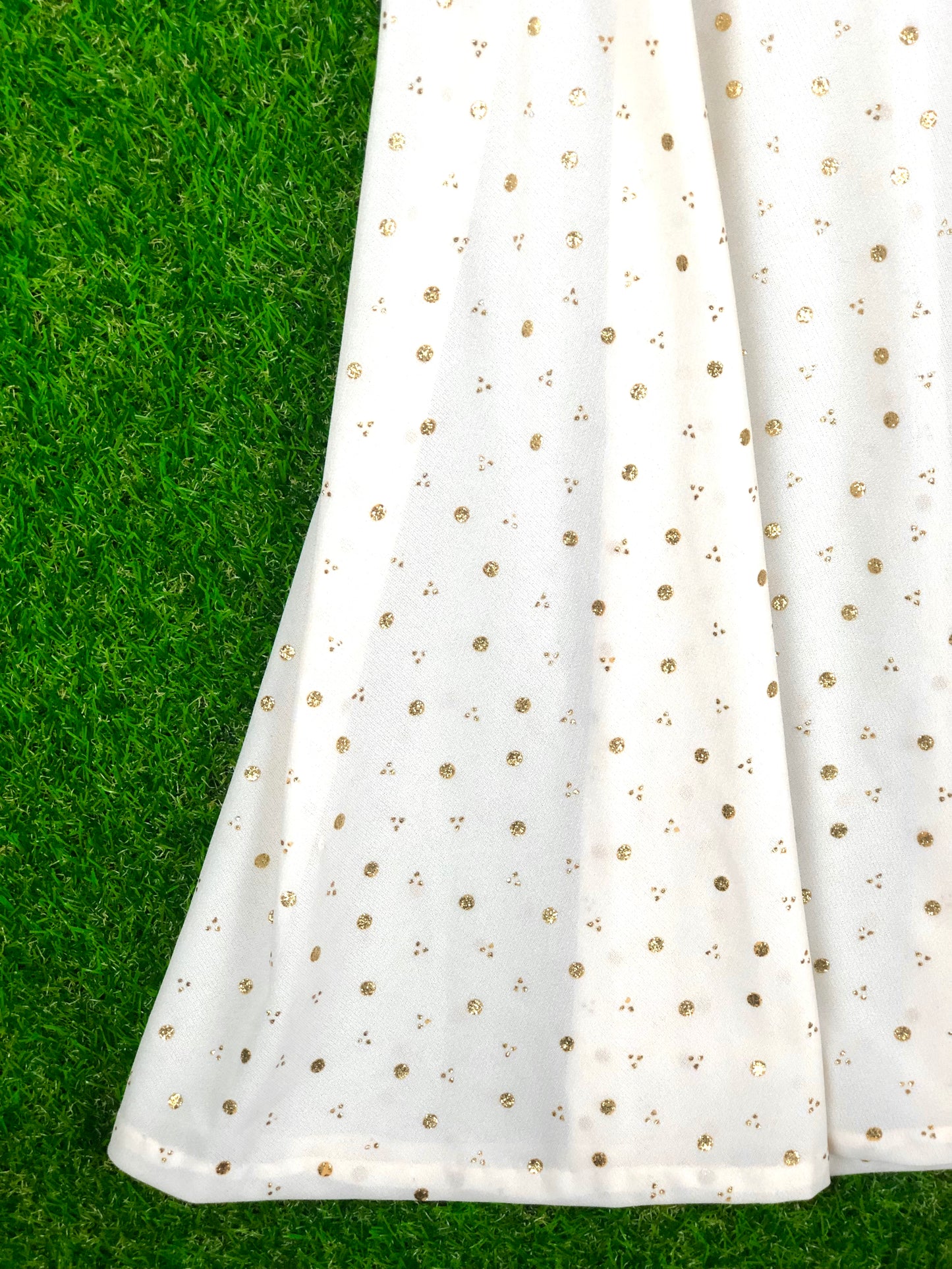 1970's Golden Disco Polka Dot Dress