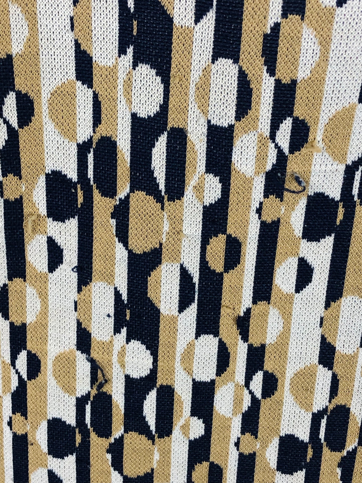 1970's Volup Shift Dress With Unique Pattern