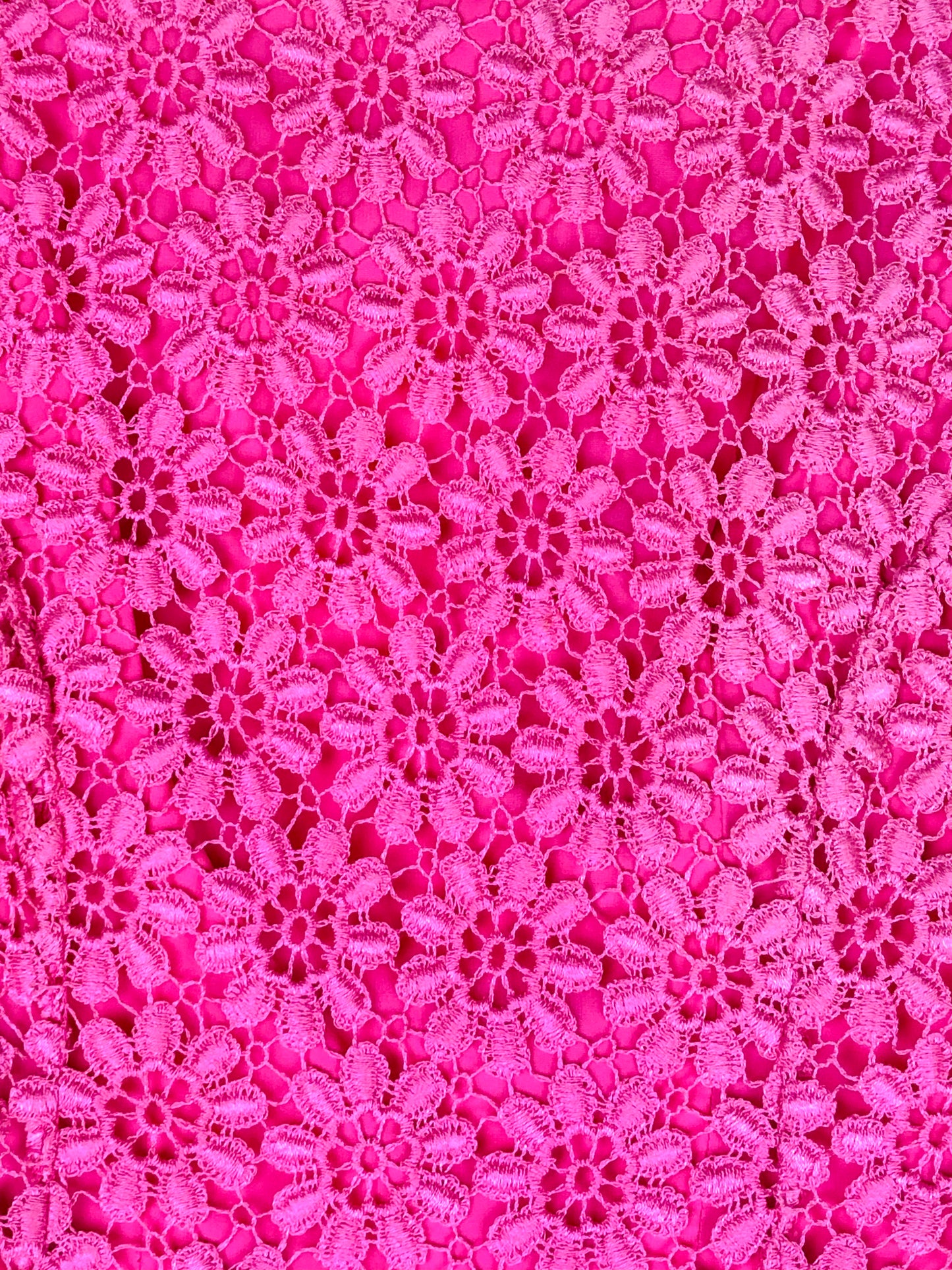 1950's Barbie Pink Daisy Lace Wiggle Dress