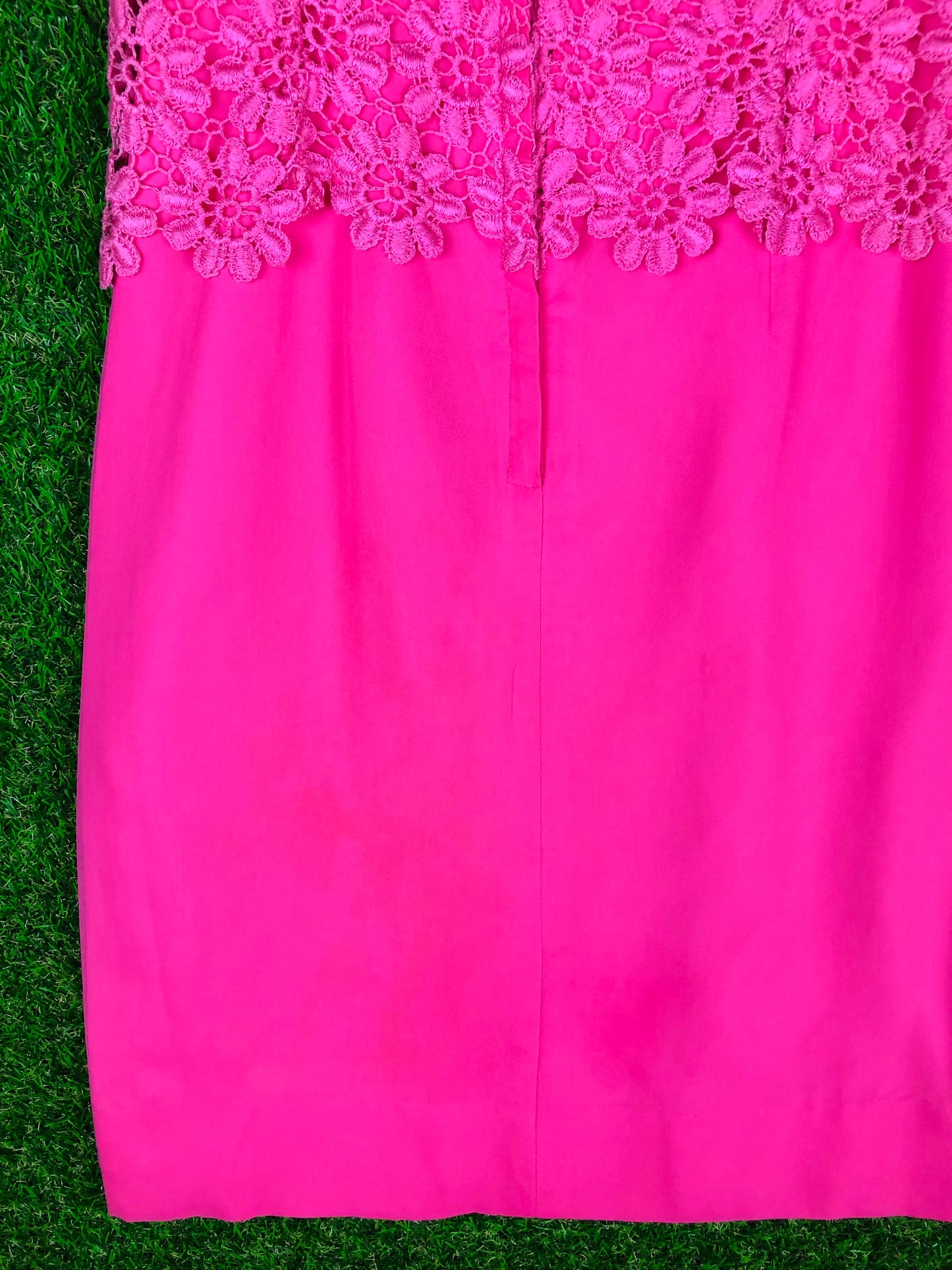 1950's Barbie Pink Daisy Lace Wiggle Dress