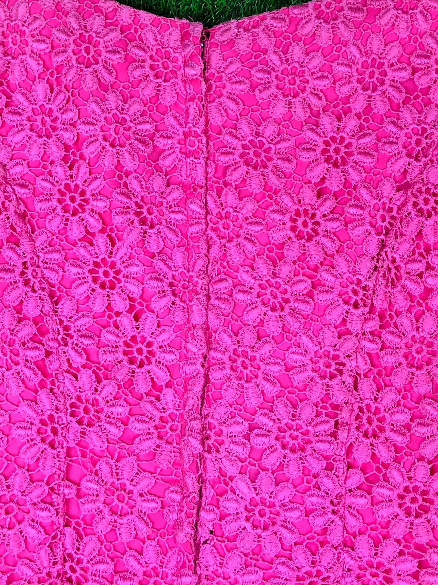1950's Barbie Pink Daisy Lace Wiggle Dress