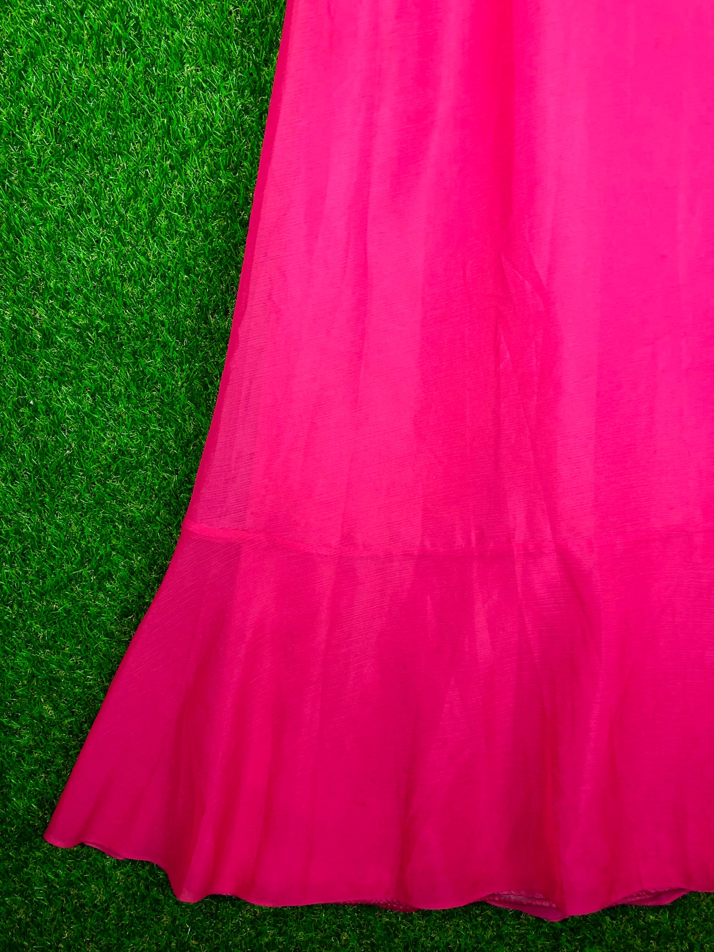 1970's Fabulous Fuschia Pink Maxi Dress
