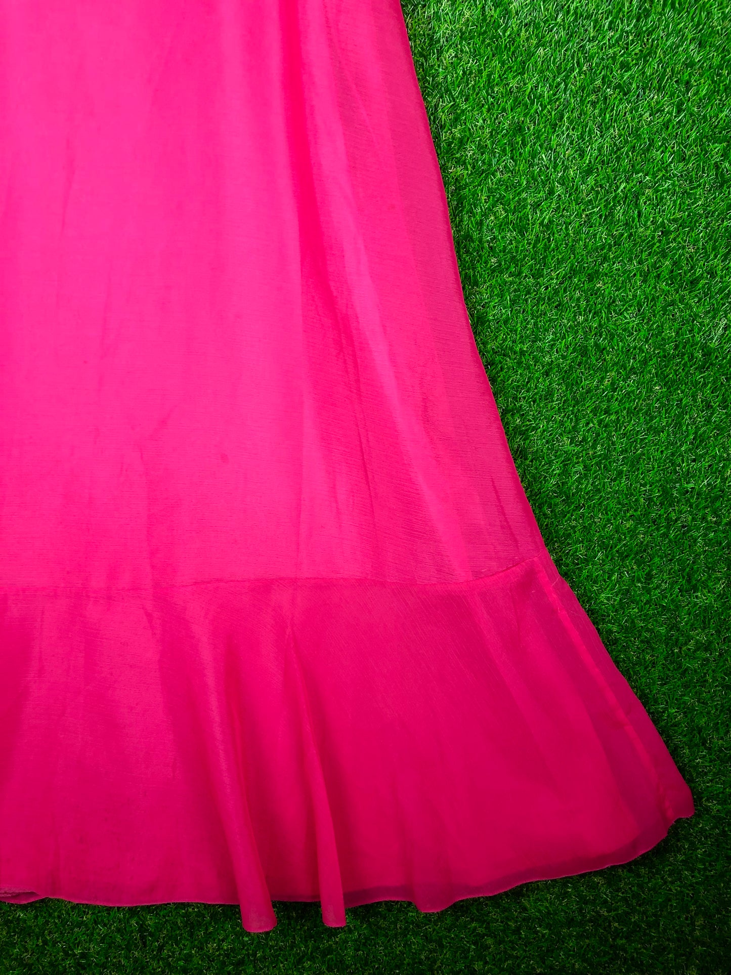 1970's Fabulous Fuschia Pink Maxi Dress