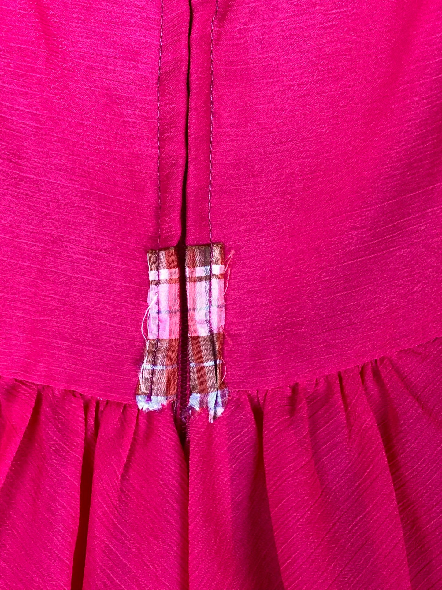 1970's Fabulous Fuschia Pink Maxi Dress