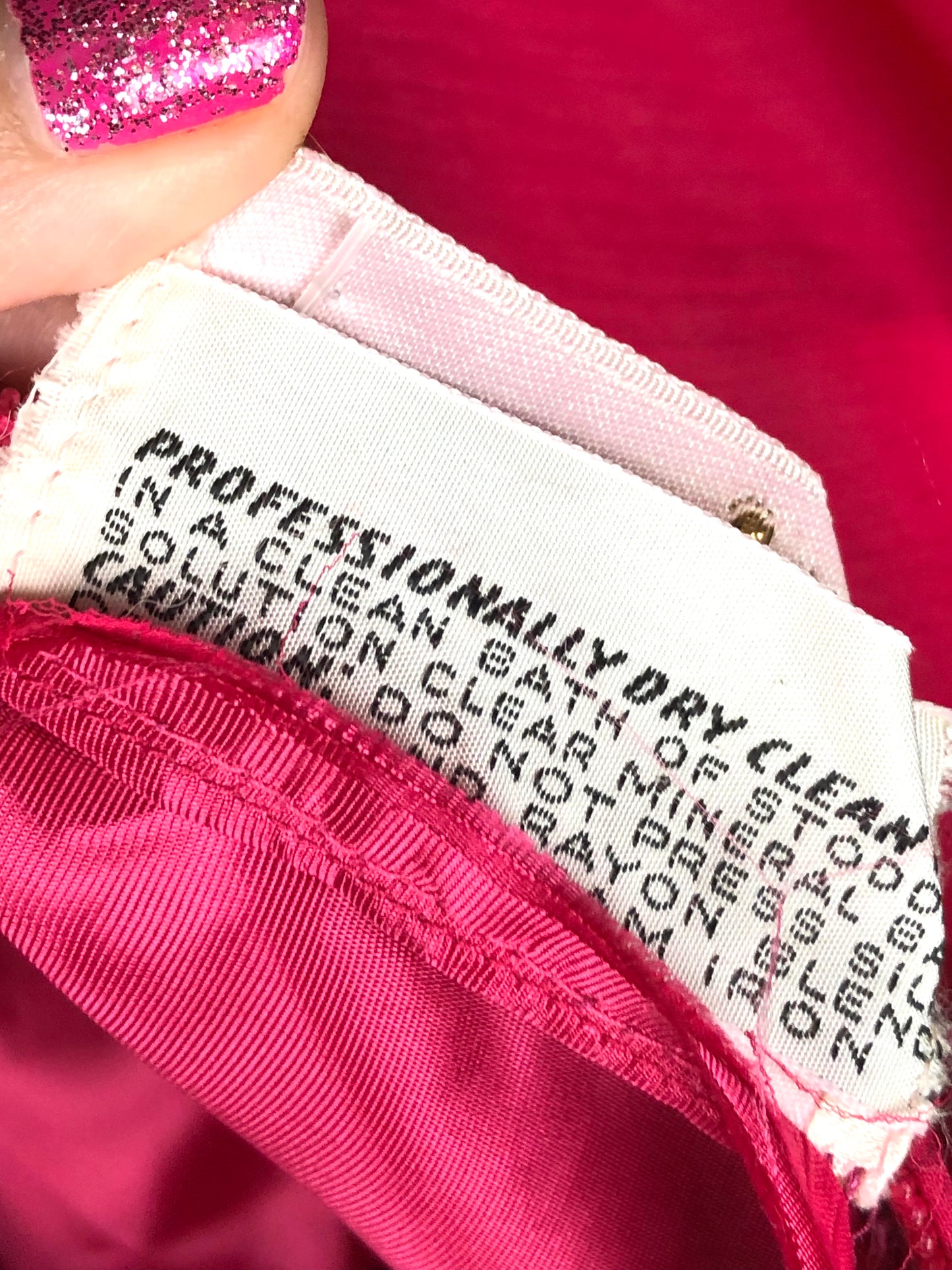 1970's Fabulous Fuschia Pink Maxi Dress