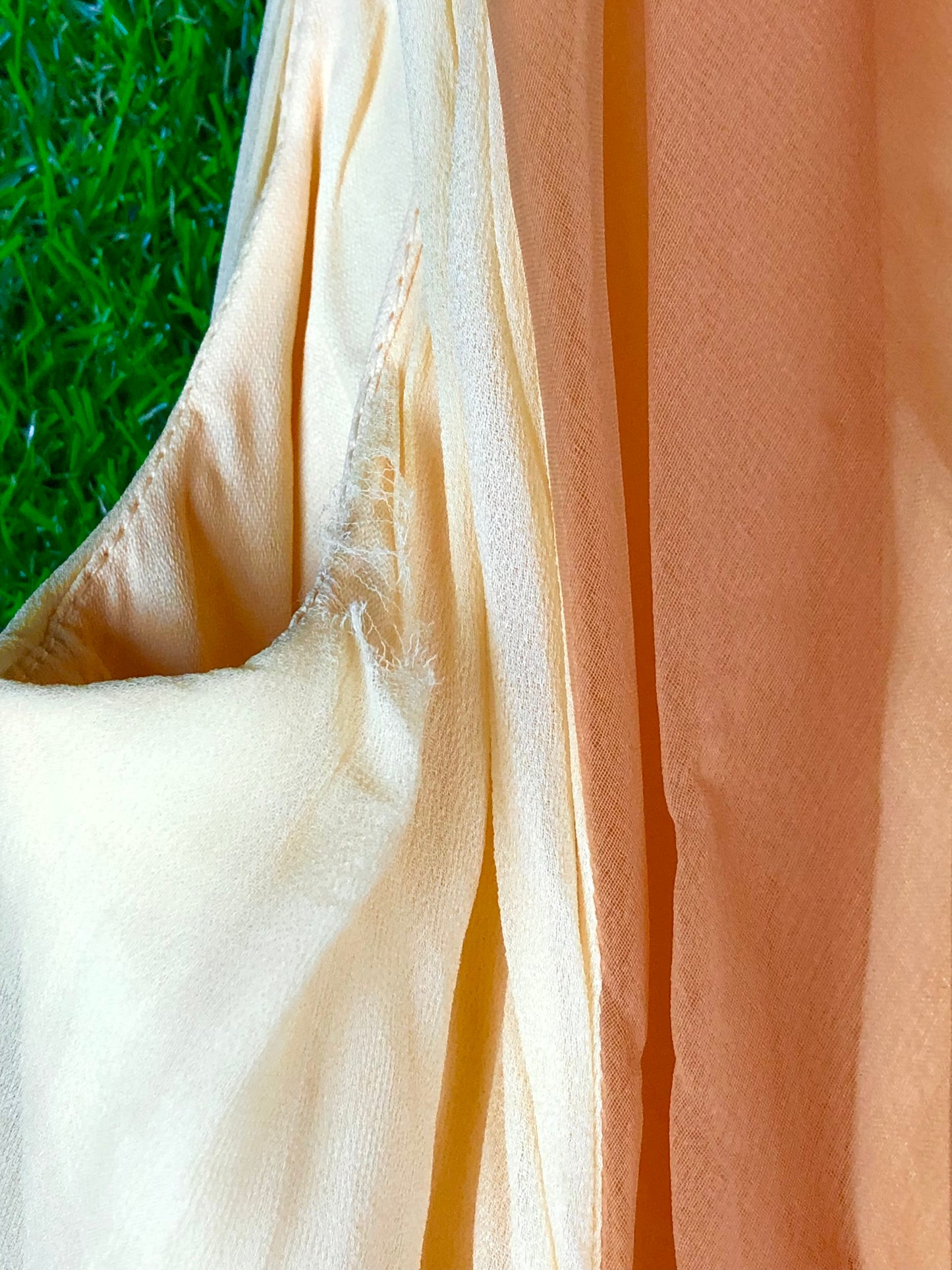 1970's Glamorous Yellow Rhinestone Chiffon Pantsuit