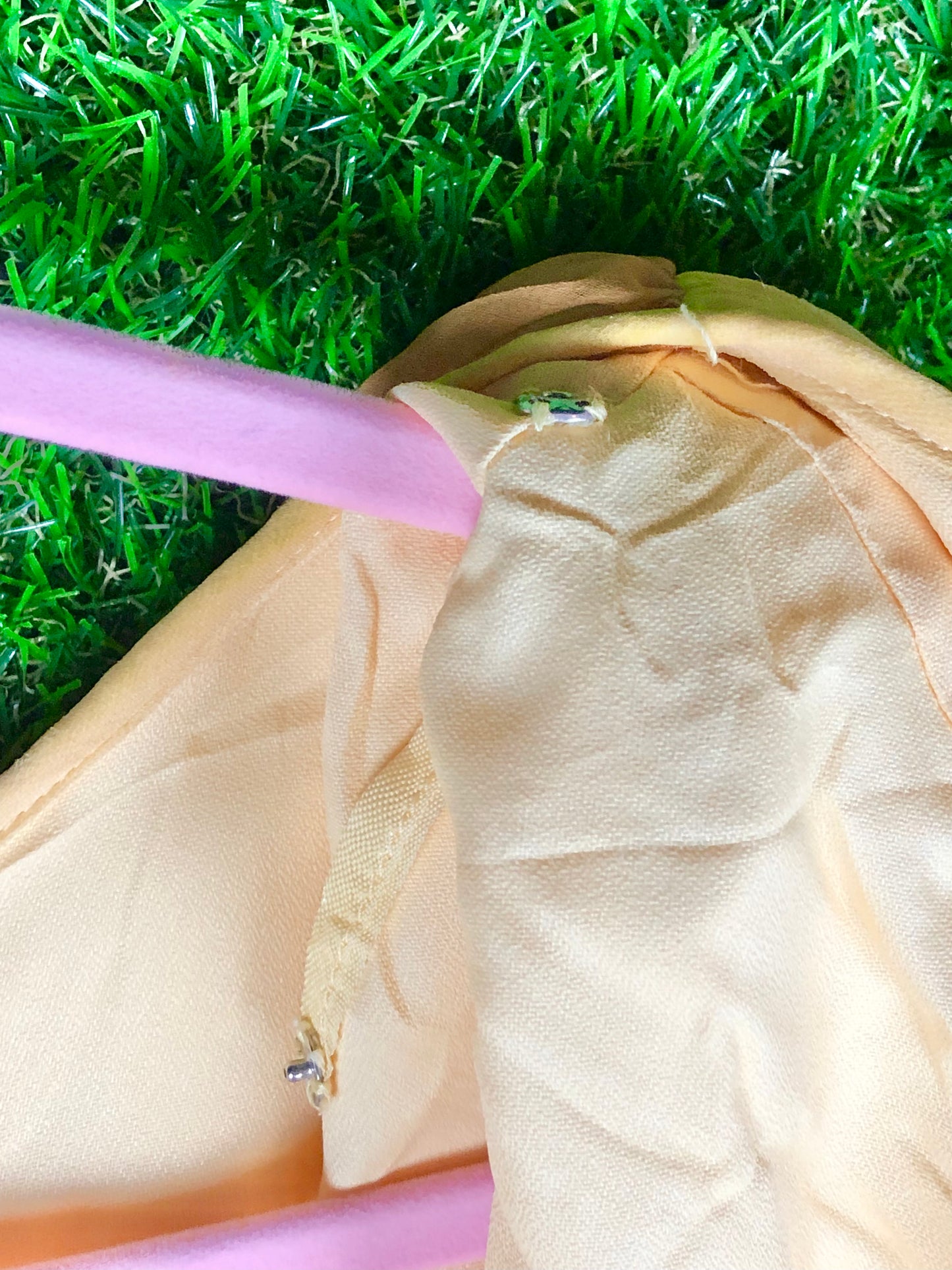 1970's Glamorous Yellow Rhinestone Chiffon Pantsuit