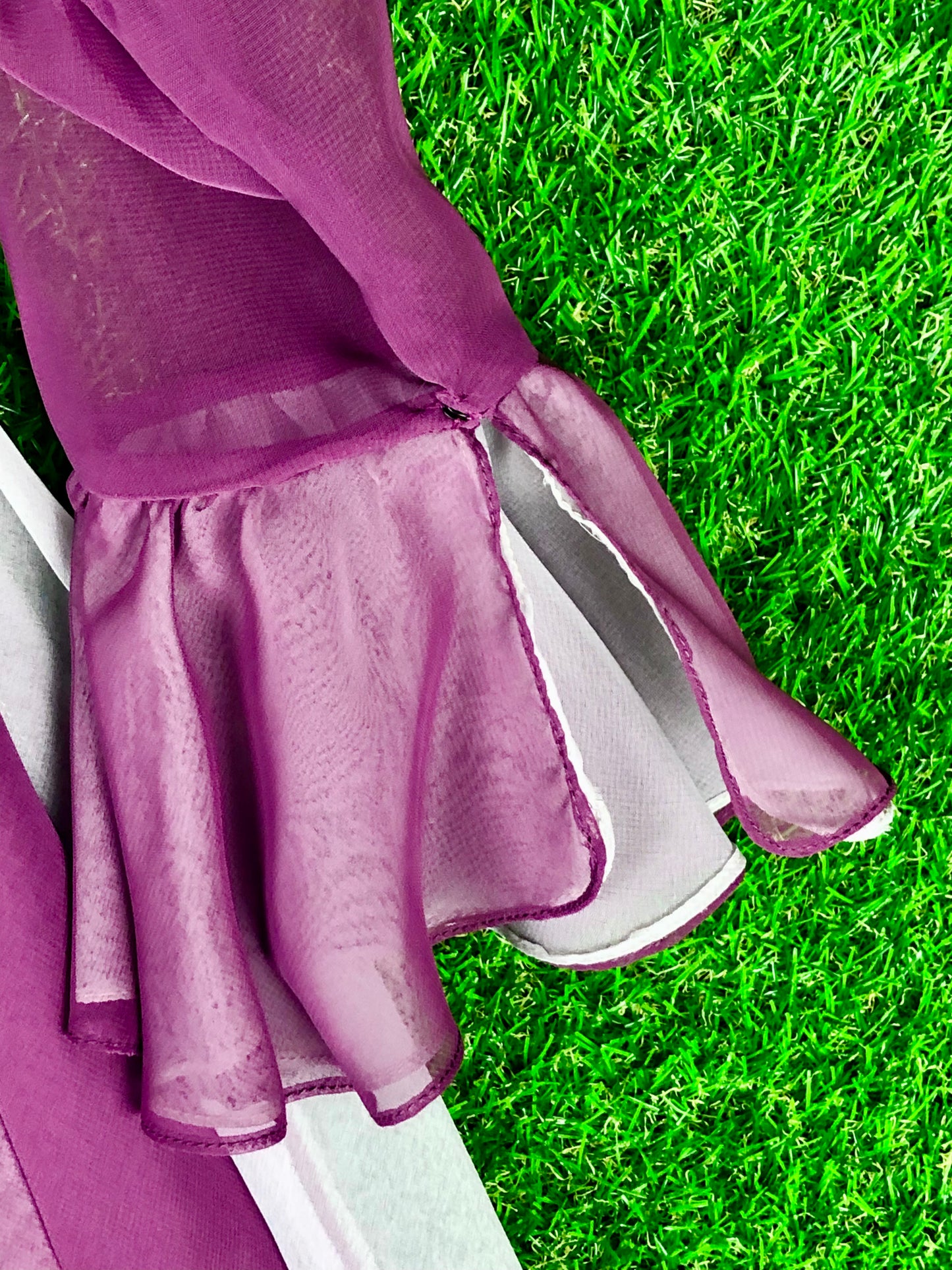 1970's Fancy Plum-Colored Gown