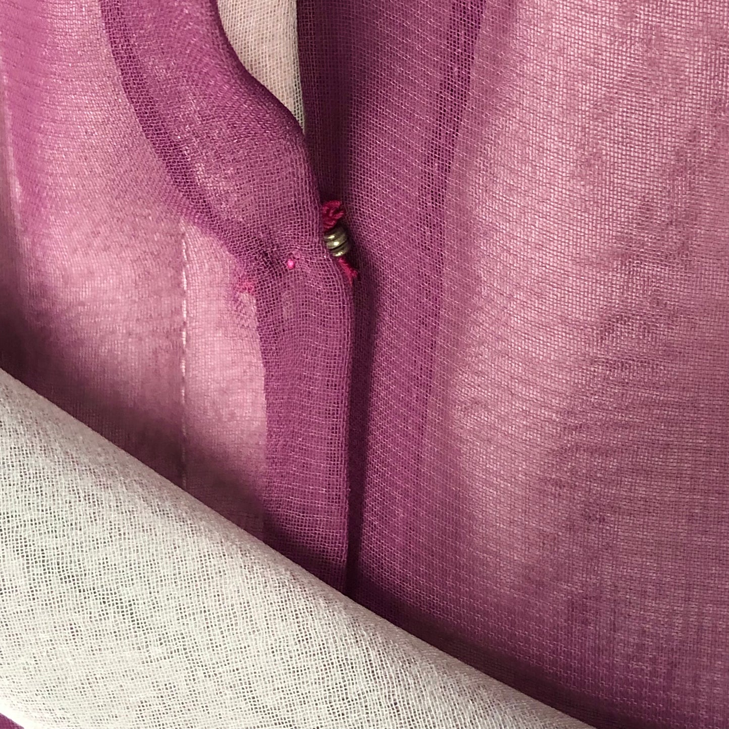 1970's Fancy Plum-Colored Gown